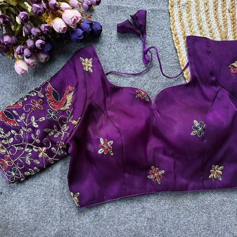 Ynf Viscose KESH411 VISCOZ Readymade Blouses Wholesale Sequence Embroidery Blouse Designer Blouse Fashion Blouse Manufacturer- Kapda Export