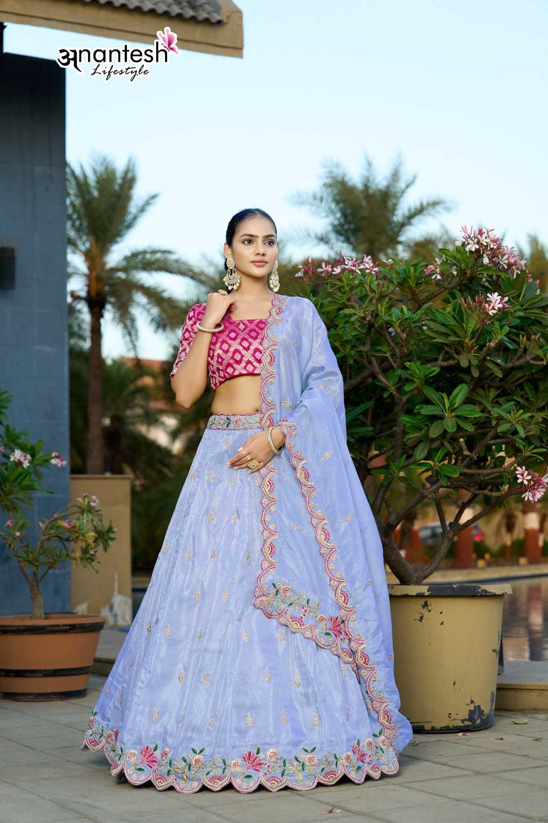 Ynf Viscose KESH530 ANANTESH 5048 Lehengas Wedding Collections Wholesale Wedding Lehenga Embroidered Lehenga Gota Patti Lehenga Manufacturer- Kapda Export