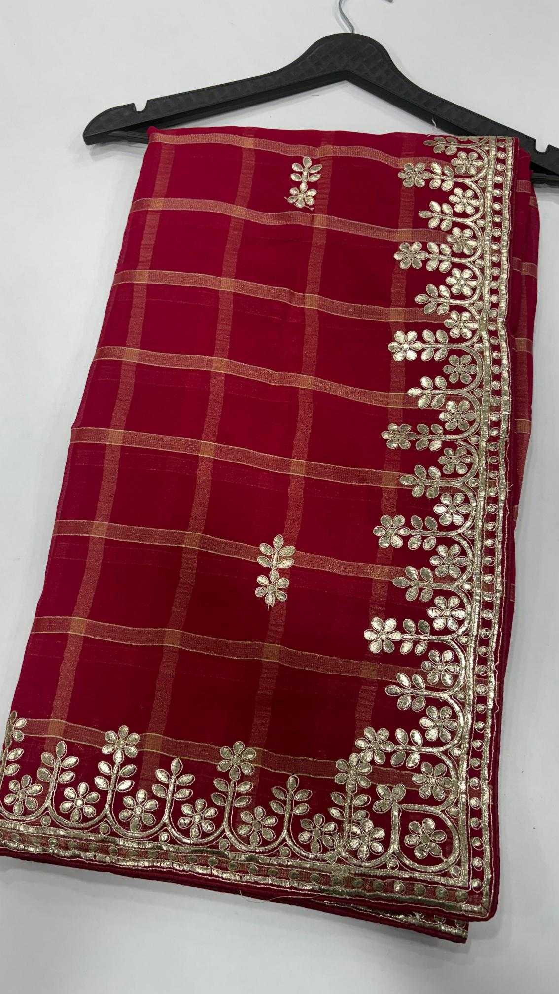 Ynf Zari Silk RIN102 Cratonic Sarees Wholesale Designer Sarees Gota Patti Sarees Bandhani Sarees Manufacturer- Kapda Export