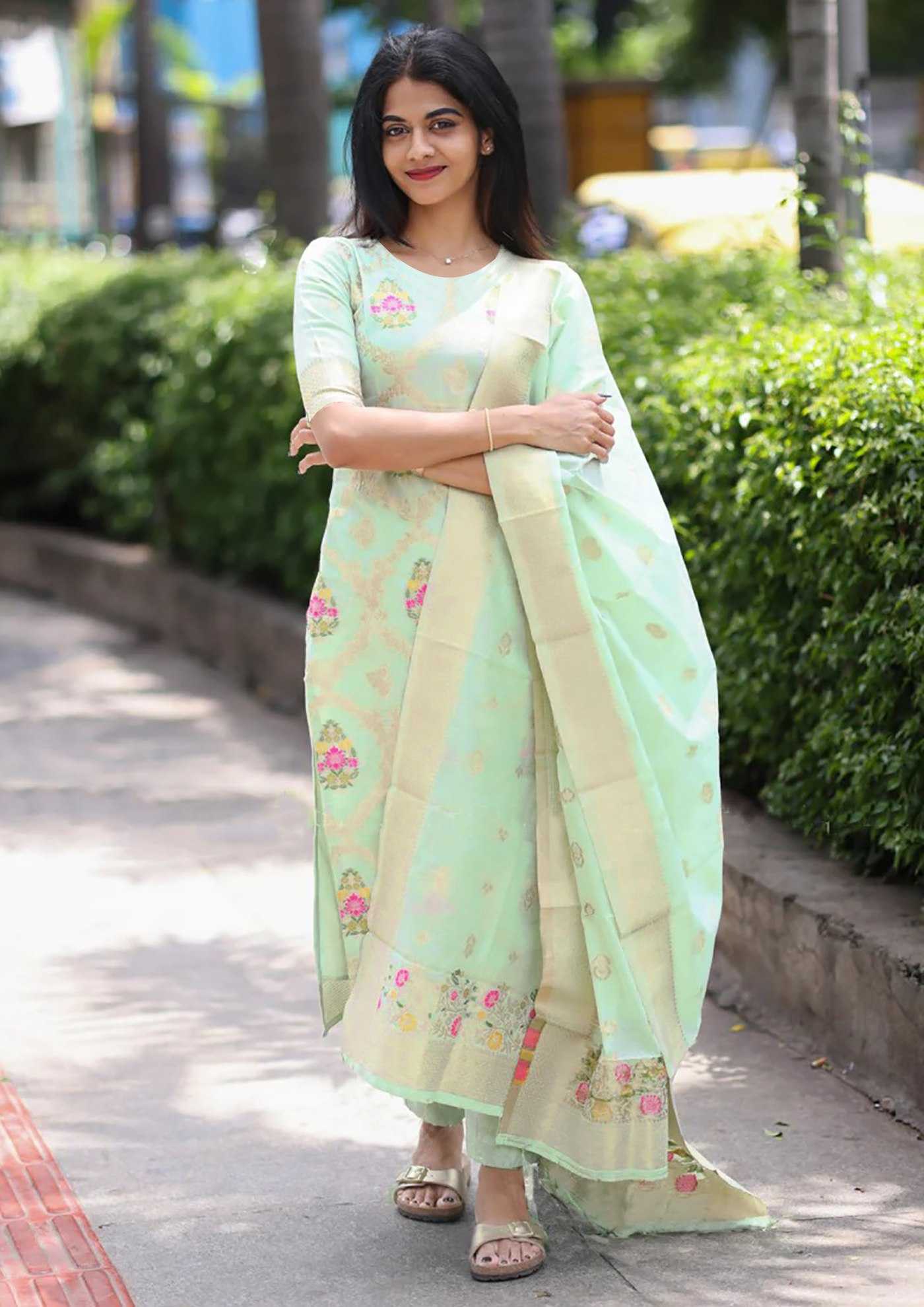 Ynf Art Silk KESH334 Monarch Suits & Dresses Wholesale Party wear suits Designer Suits Long Kurti Suits Manufacturer- Kapda Export