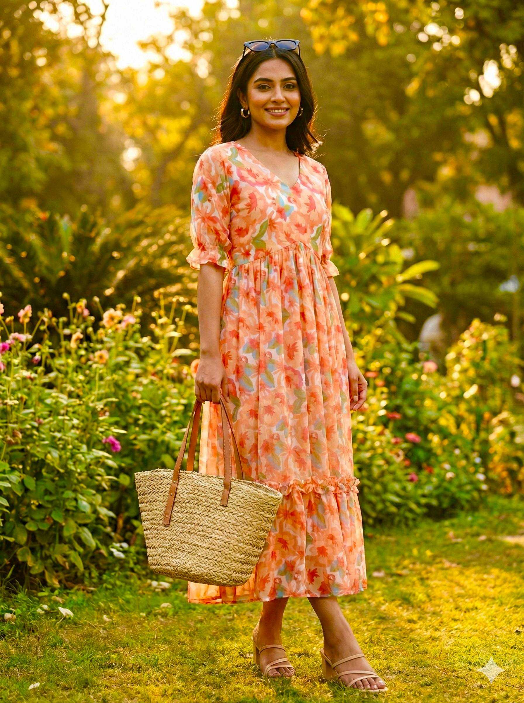 Ynf Chiffon KESH210 2552 Suits & Dresses Wholesale Designer dresses A-Line Dresses Printed Dresses Manufacturer- Kapda Export