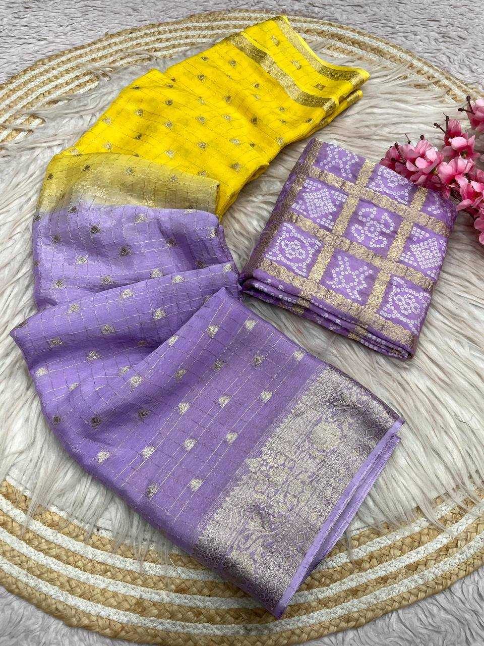 Ynf Chinon RIN230 735 Sarees Wholesale Fancy Sarees Chiffon Sarees Zari Sarees Manufacturer- Kapda Export