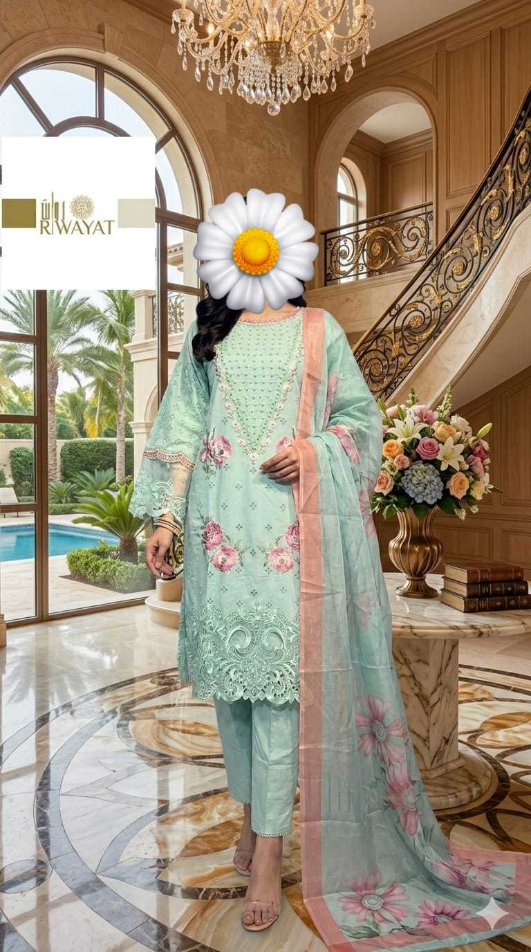 Ynf Cotton Cambric KESH557 RIWAYAT 019 Suits & Dresses Islamic Clothing Festive Collections Wholesale Pakistani Suits Cotton Suits Eid Collections Manufacturer- Kapda Export