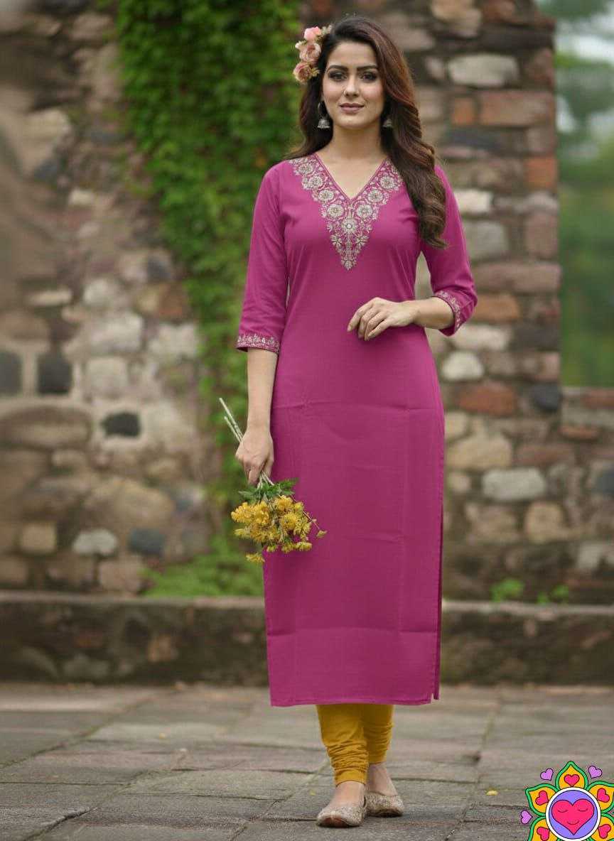 Ynf Cotton KESH550 327 Kurti Wholesale Designer Kurtis Fancy Kurti Embroidered Kurtis Manufacturer- Kapda Export