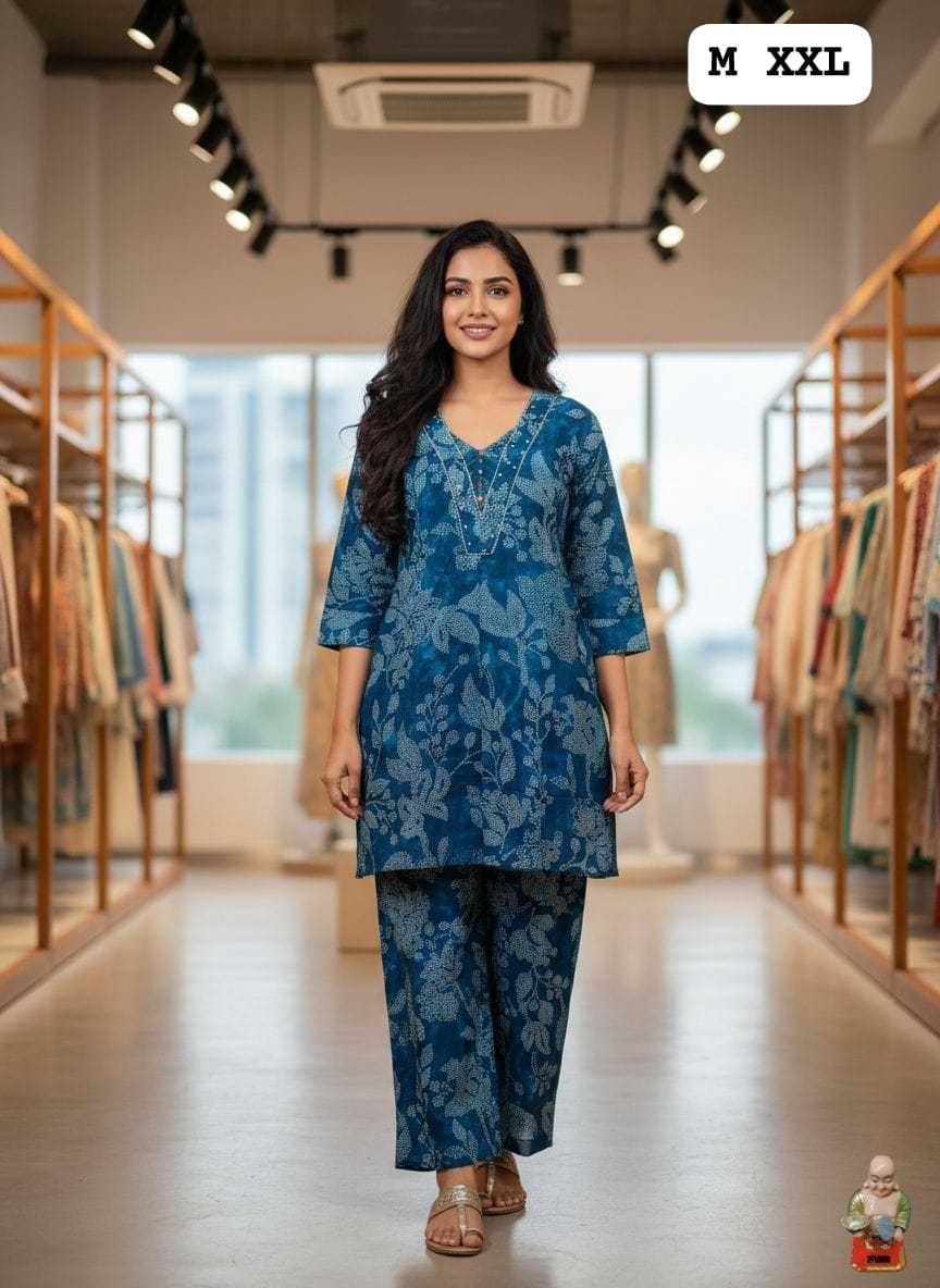 Ynf Cotton KESH594 Aamiraah Western Wears Wholesale Co-ord Set Manufacturer- Kapda Export