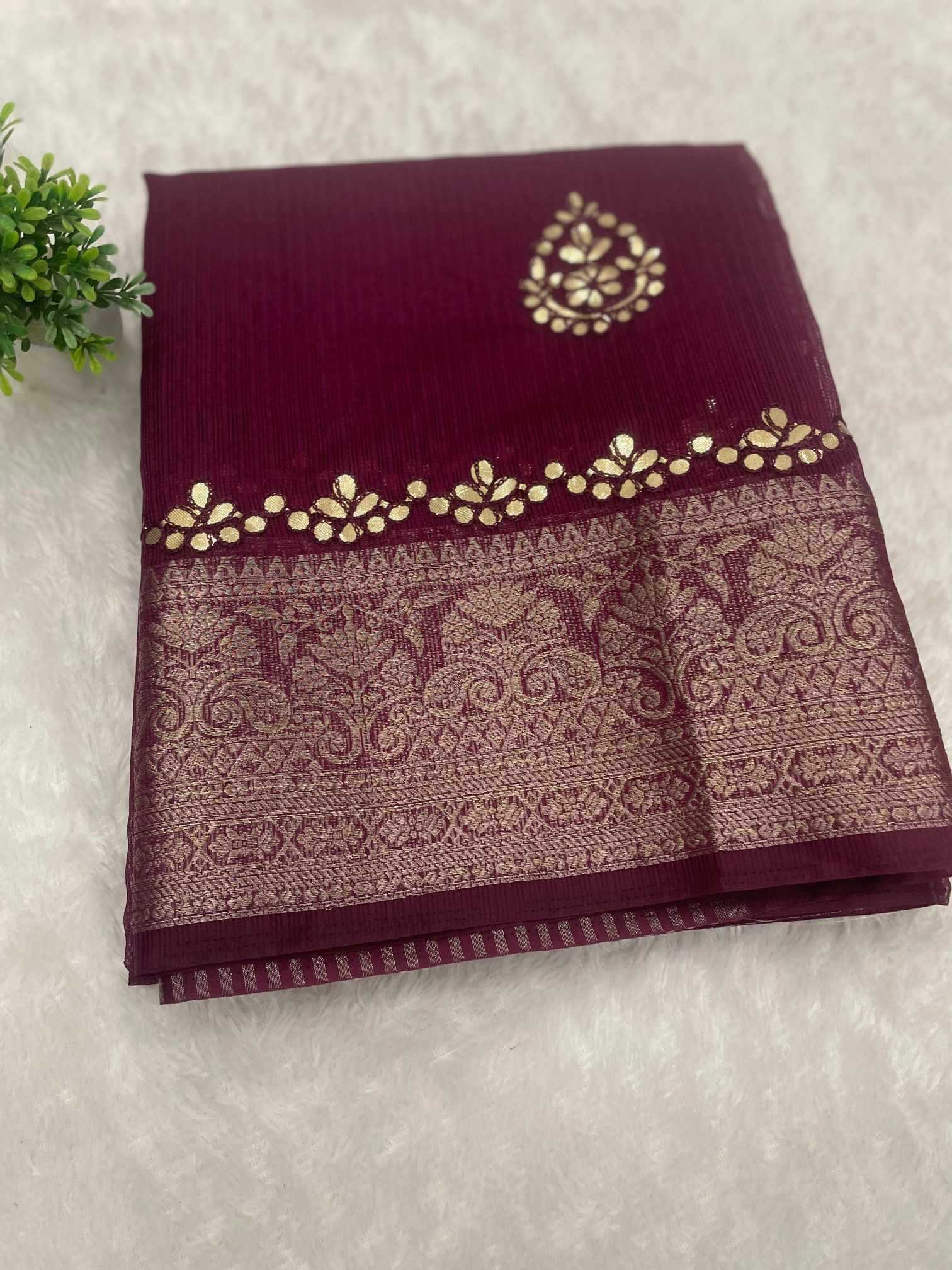 ZARI BORDER SAREES