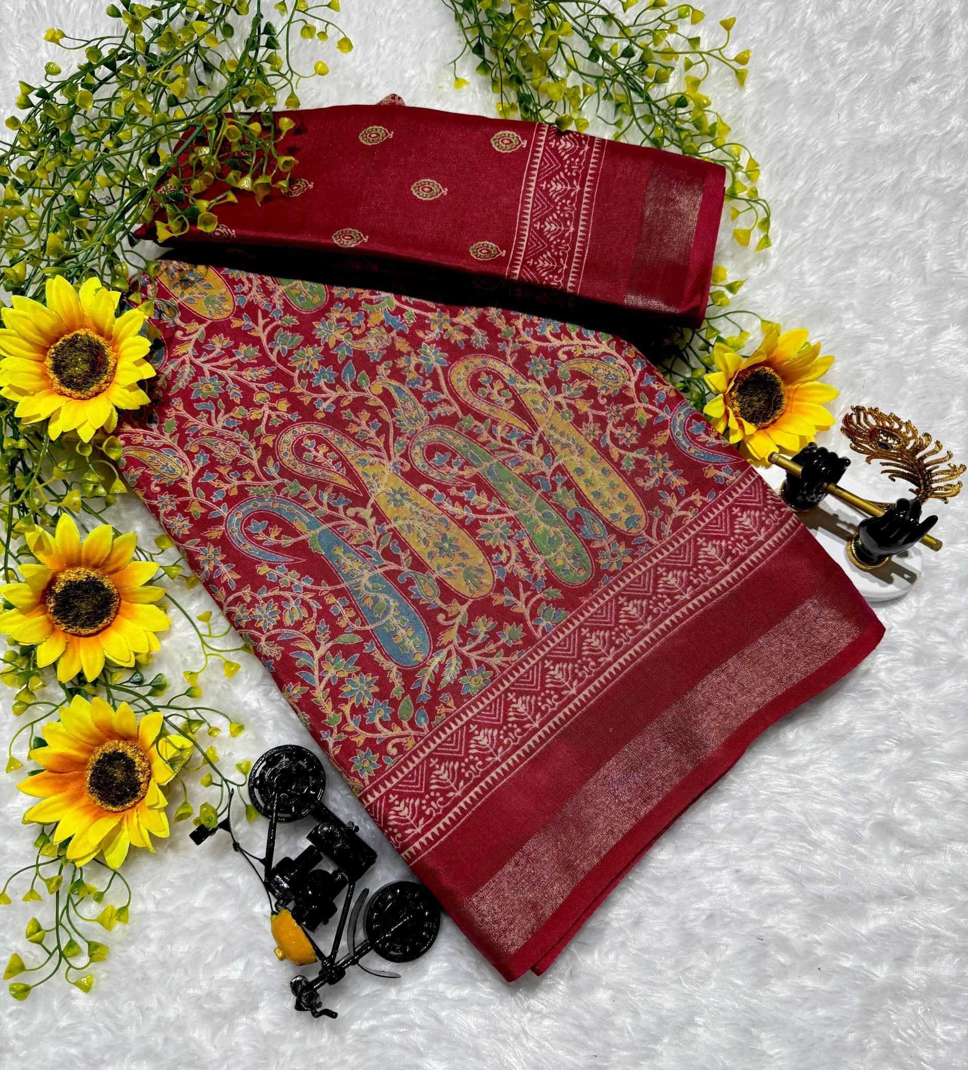 Ynf Cotton KESH693 Saba Sarees Wholesale Designer Sarees Ajrakh Sarees Traditional Sarees Mulmul Cotton Sarees Manufacturer- Kapda Export