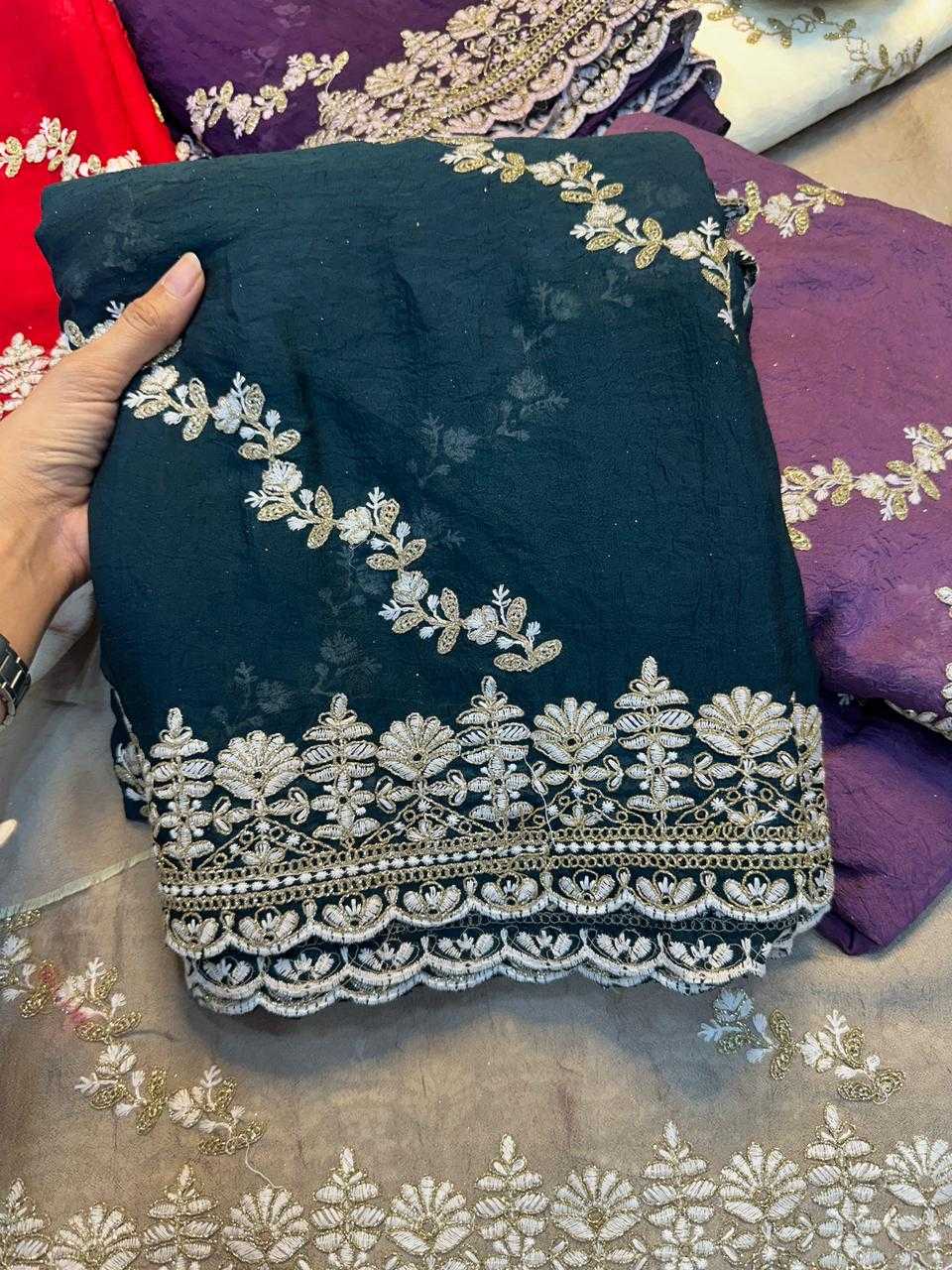 Ynf Crush Silk KESH671 Bhavya Silk Sarees Wholesale Designer Silk Sarees Fancy Silk Sarees Embroidered Silk Sarees Manufacturer- Kapda Export