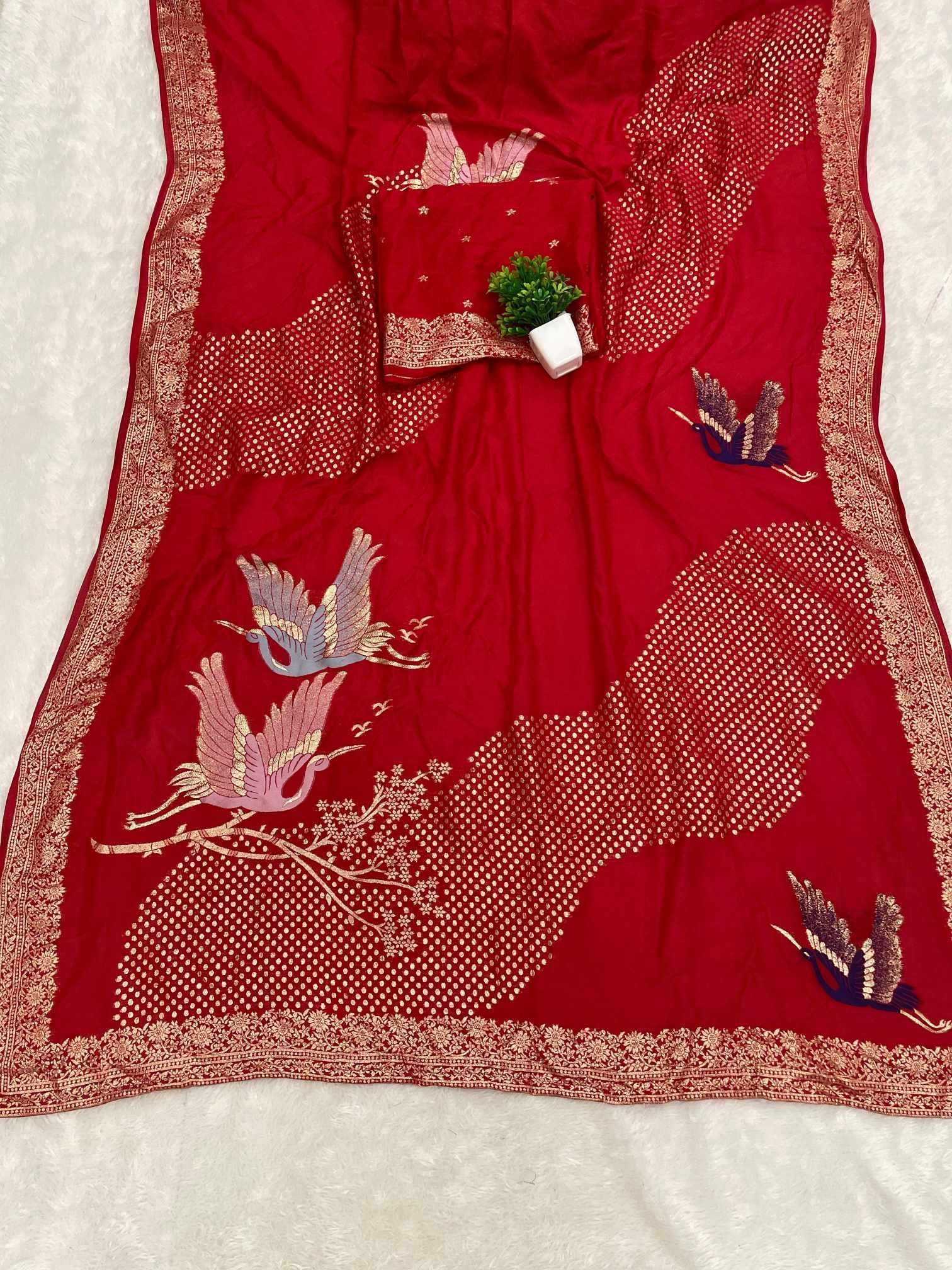 Ynf Dola Silk KESH649 Chandrikaa Silk Sarees Wholesale Dola Silk Sarees Printed Silk Saree Designer Silk Sarees Manufacturer- Kapda Export