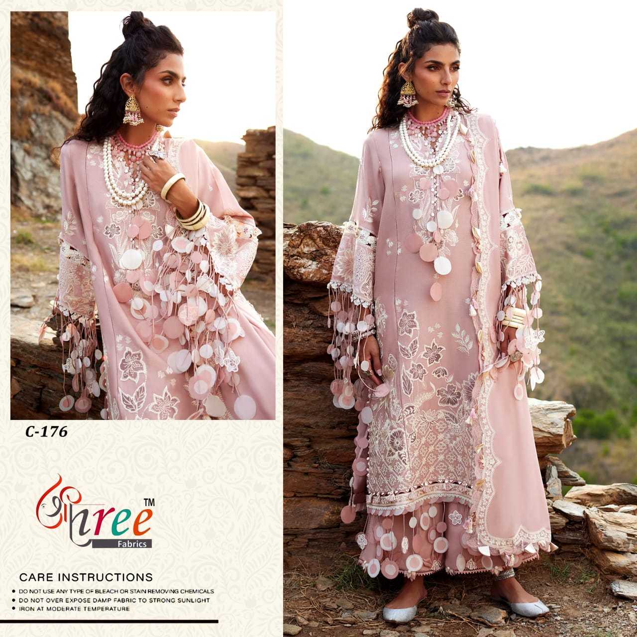 Ynf Fancy KESH677 shree fabrics C-176 Suits & Dresses Wholesale Embroidery Suits Wedding Suits Designer Suits Manufacturer- Kapda Export