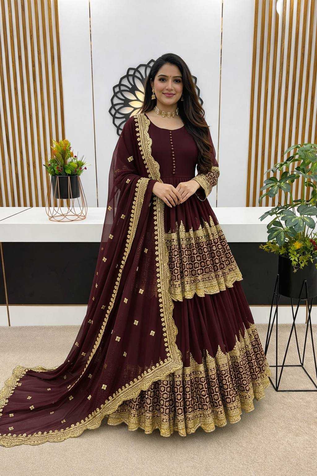 EMBROIDERED LEHENGA