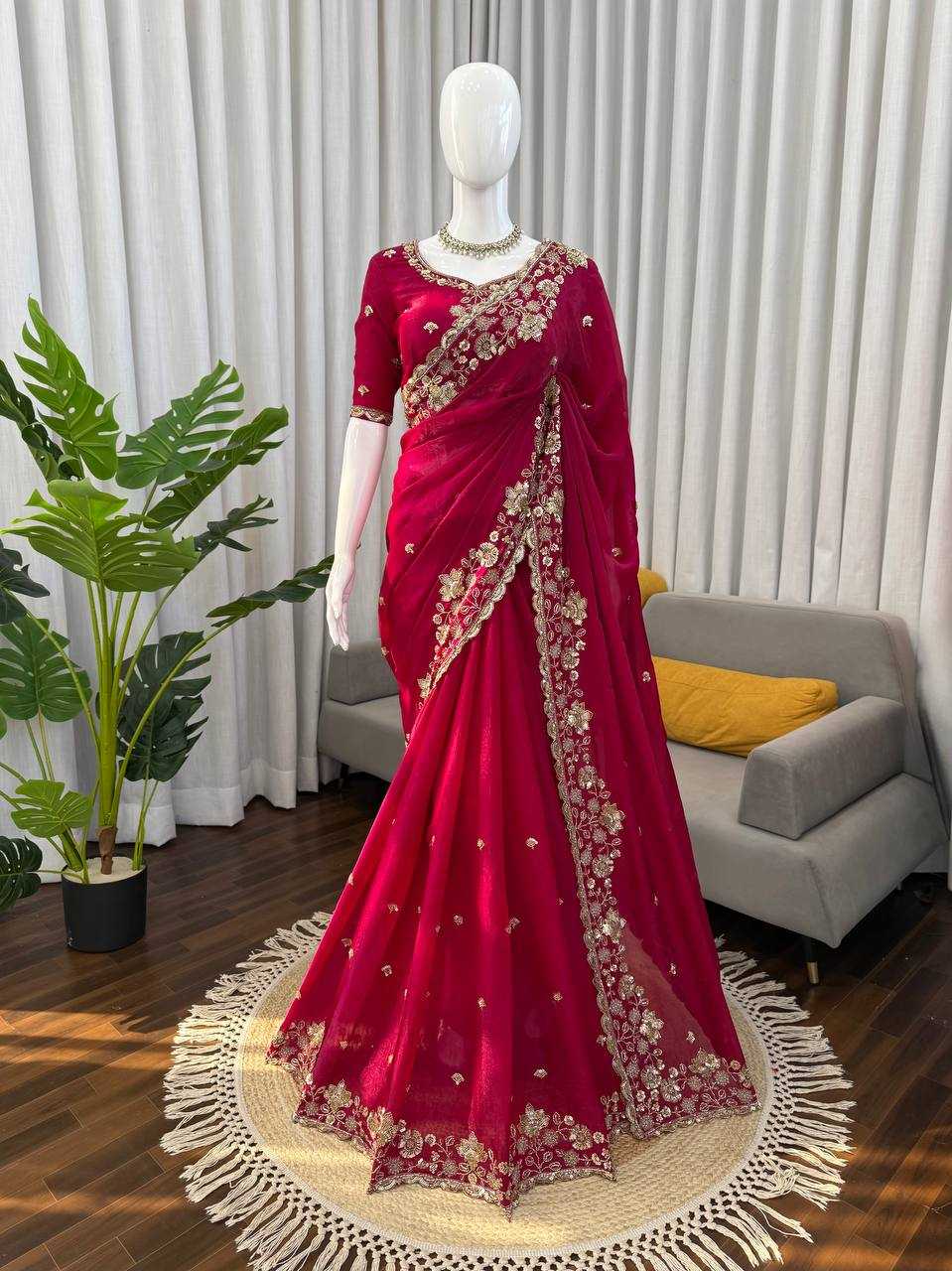 Ynf FENDY RIN133 625 Sarees Wholesale Designer Sarees Sequence Sarees Traditional Sarees Manufacturer- Kapda Export