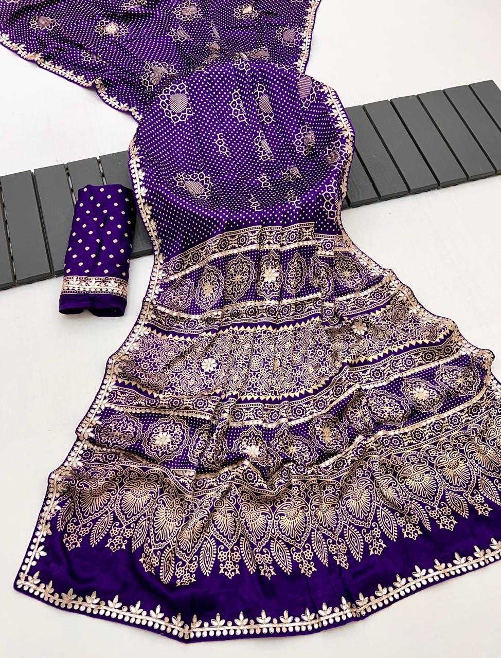 Ynf Gajji Silk KESH649 Aima Silk Sarees Wholesale Gajji Modal Sarees Printed Silk Saree Designer Silk Sarees Manufacturer- Kapda Export