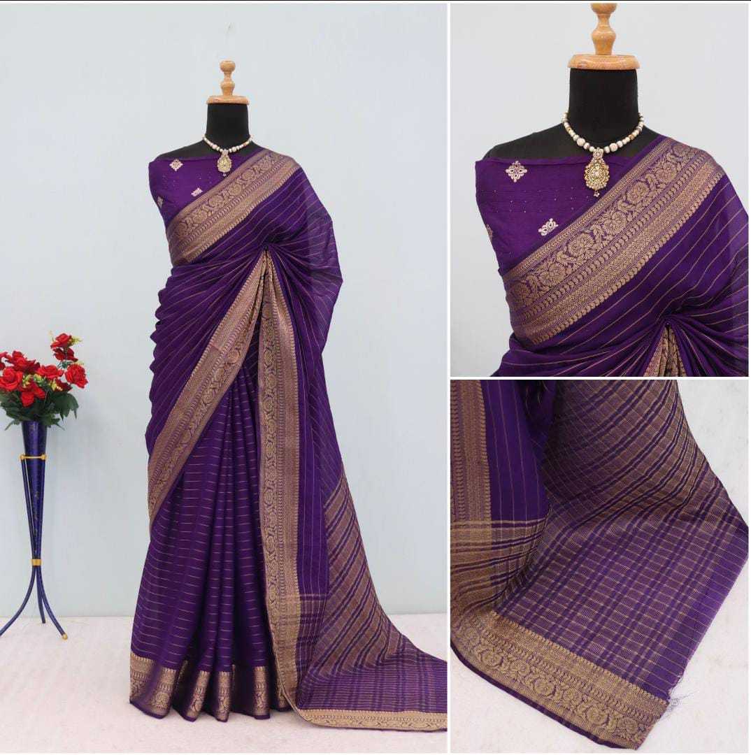 Ynf Georgette KESH575 Kamini Sarees Wholesale Designer Sarees Georgette Sarees Jacquard Saree Manufacturer- Kapda Export