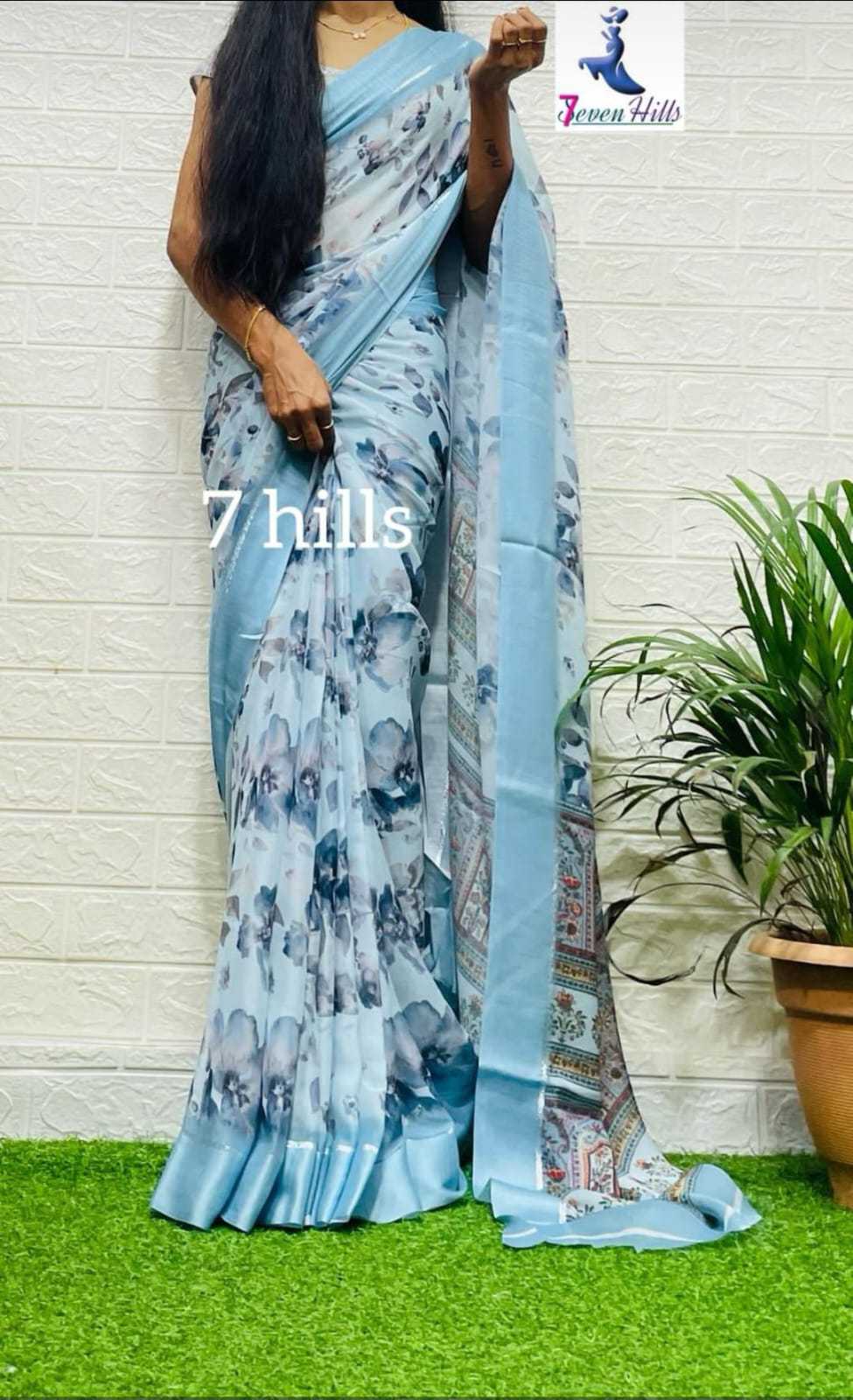 Ynf Georgette KESH575 Tahira Sarees Wholesale Georgette Sarees Kalamkari Sarees Lightweight Sarees Manufacturer- Kapda Export