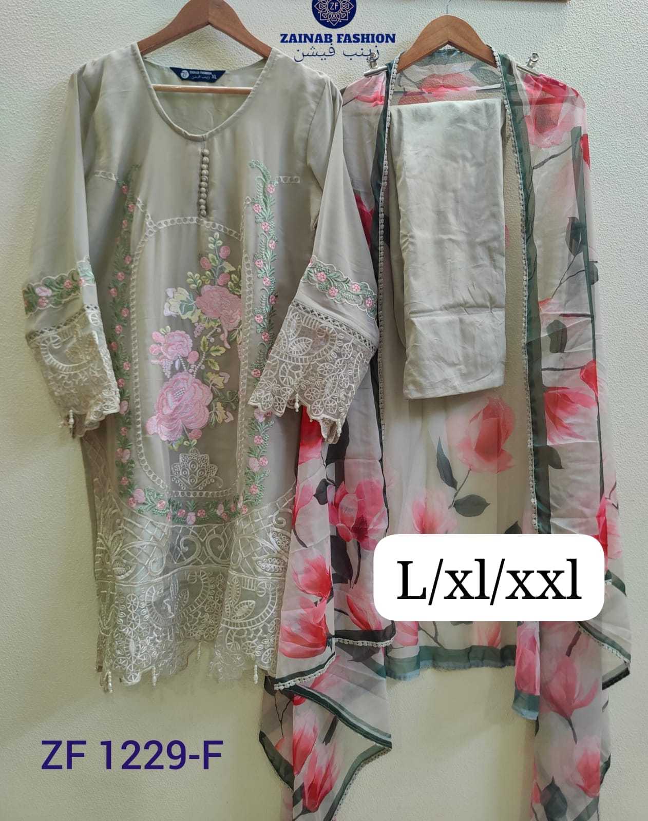 Ynf Georgette KESH677 ZAINAB 1229 Kurti Wholesale Designer Kurtis Embroidered Kurtis Handloom Kurtis Manufacturer- Kapda Export