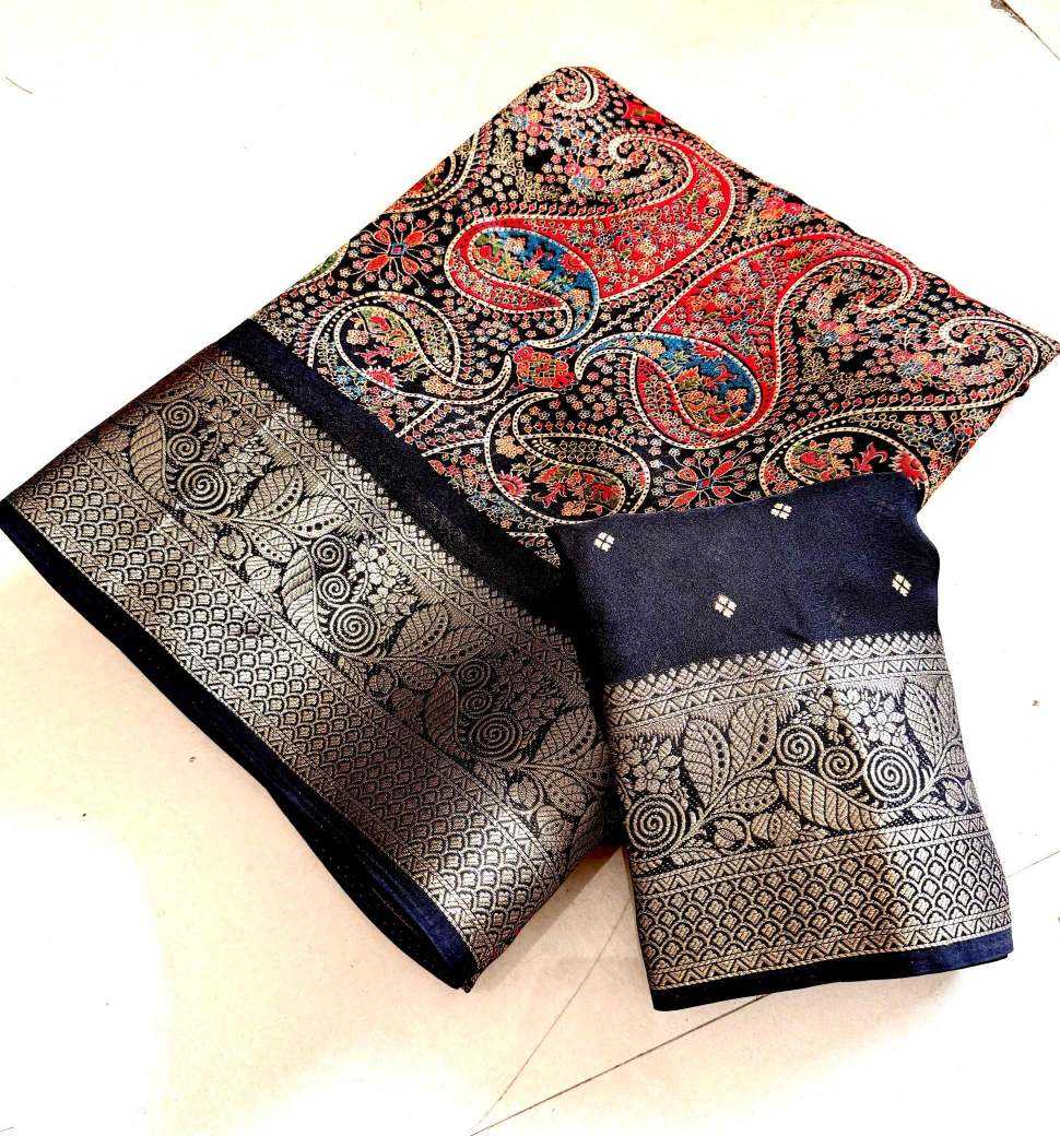 Ynf Georgette KESH693 Parnika Sarees Wholesale Designer Sarees Georgette Sarees Ajrakh Sarees Uniform Sarees Manufacturer- Kapda Export