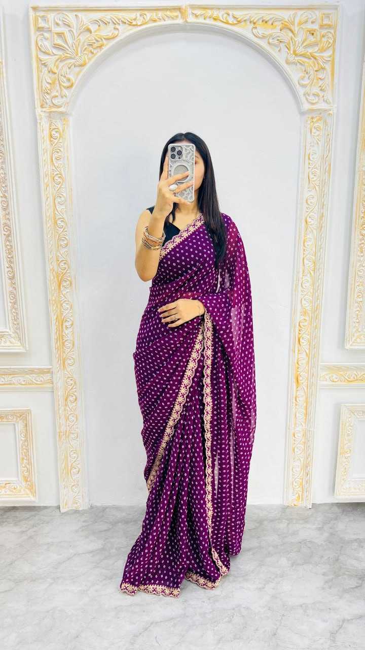 Ynf Georgette RIN207 2312 Sarees Wholesale Designer Sarees Embroidered Sarees Festive Sarees Manufacturer- Kapda Export