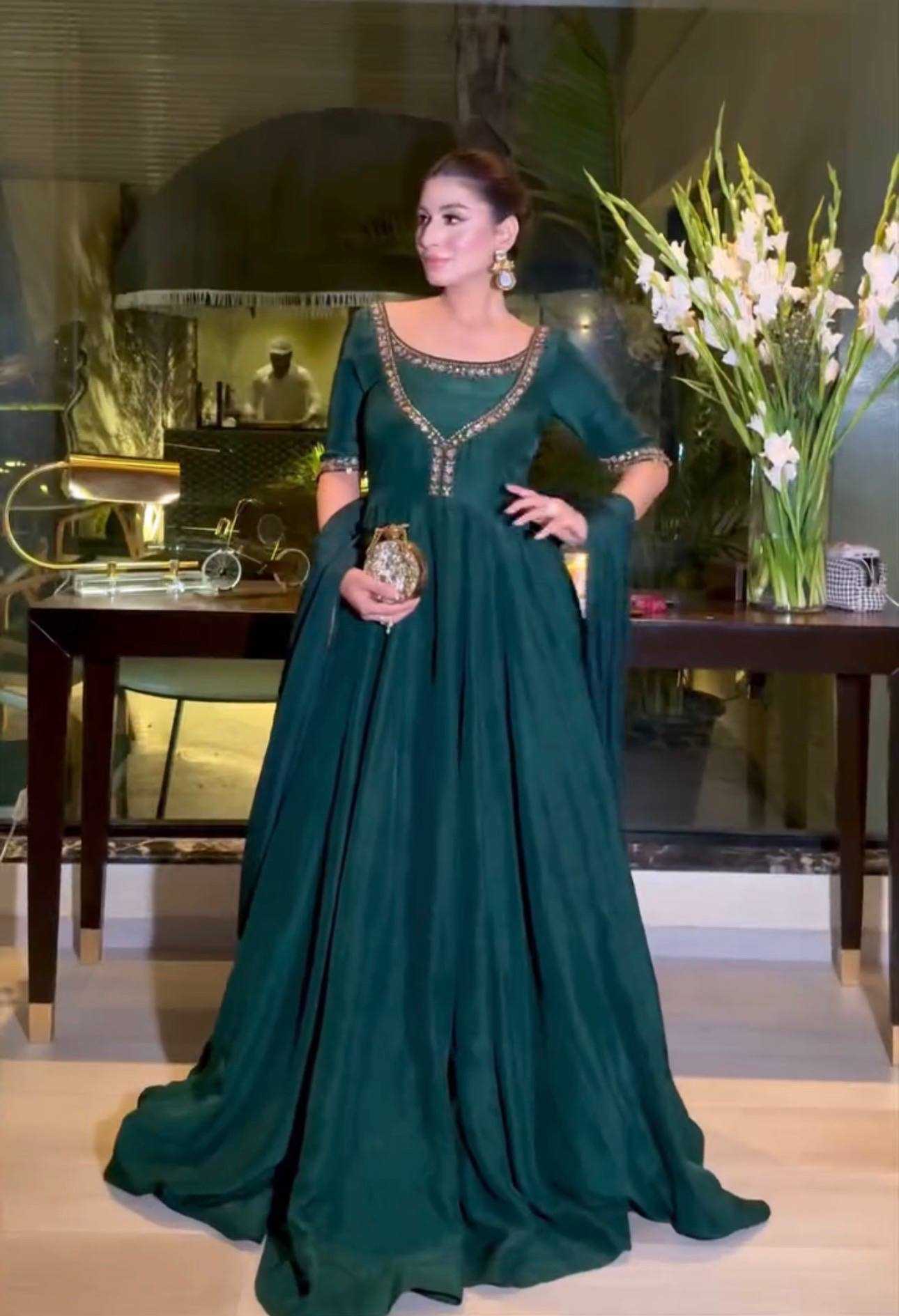 Ynf Georgette RIN213 L369 Gowns Wholesale Anarkali Gown Georgette Gown Designer Gowns Manufacturer- Kapda Export