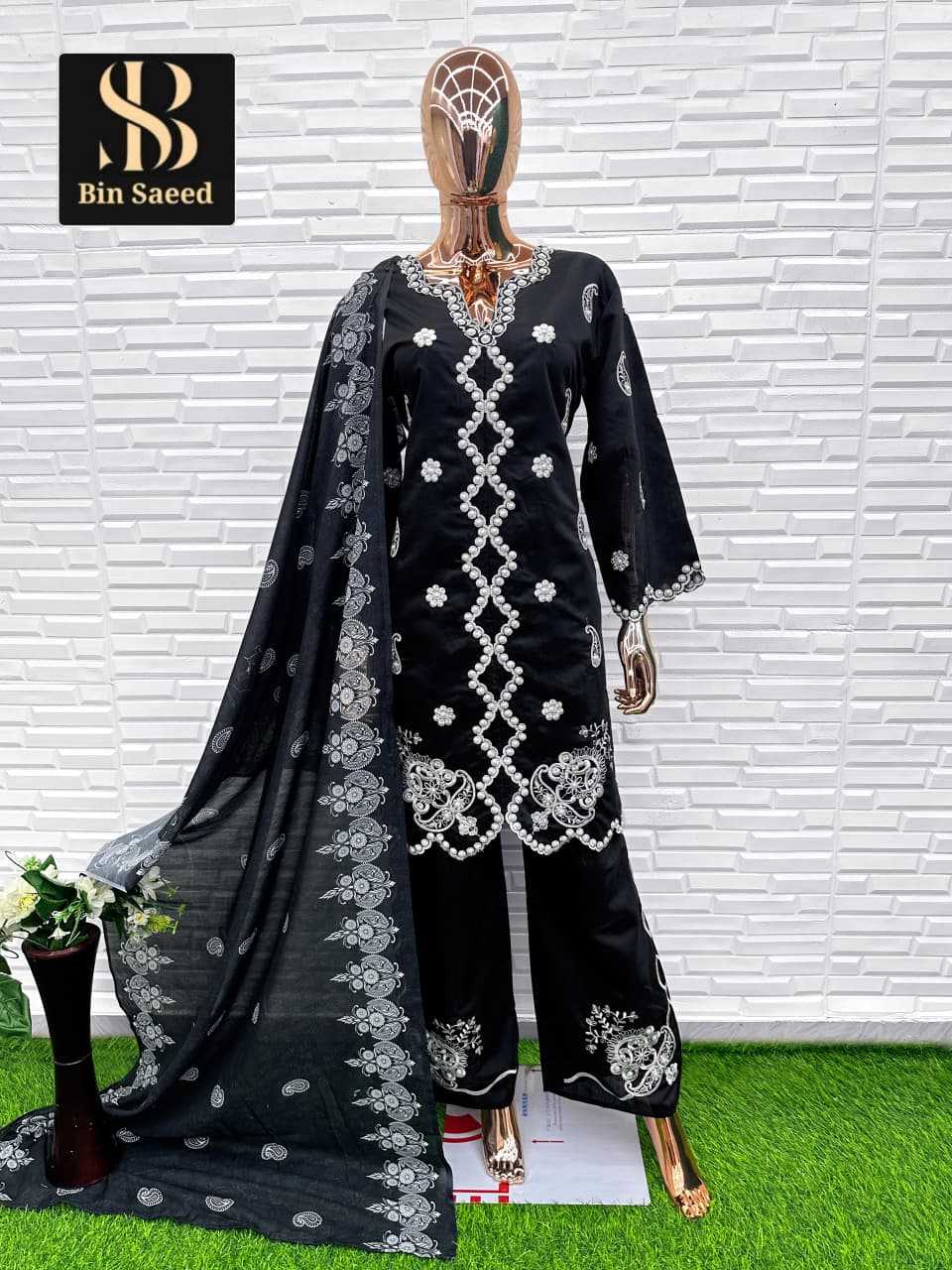 Ynf Heavy Roman Silk KESH677 BIN SAEED SD-111 Suits & Dresses Wholesale Printed Suits Embroidery Suits Ladies Silk Suit Manufacturer- Kapda Export
