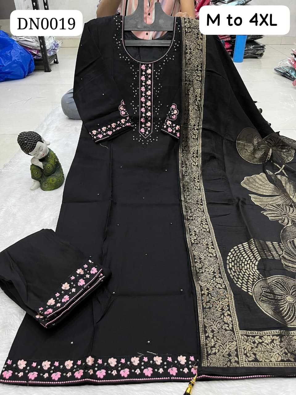 Ynf Heavy Roman Silk KESH720 DN0019 Kurti Plus Size Collections Wholesale Designer Kurtis Embroidered Kurtis Silk Kurtis Manufacturer- Kapda Export