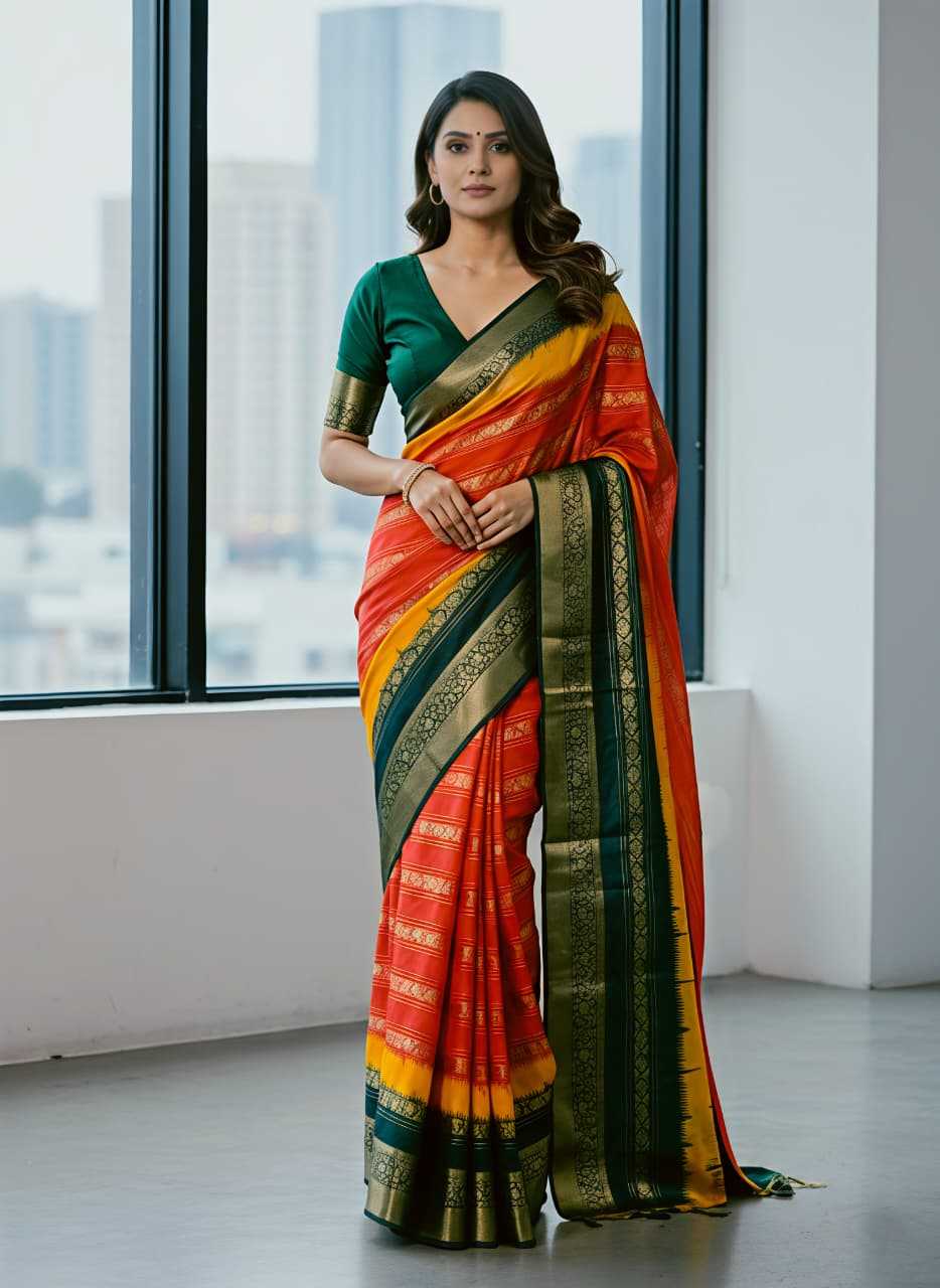 Ynf Jacquard KESH673 VASTRAKALA Sarees Wholesale Designer Sarees Printed Sarees Jacquard Saree Manufacturer- Kapda Export
