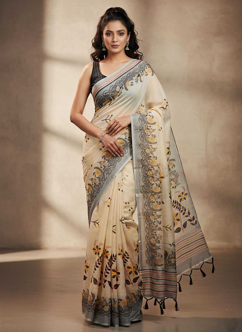 Ynf Linen KESH673 RANGILI Sarees Festive Collections Wholesale Designer Sarees Printed Sarees Linen Sarees Manufacturer- Kapda Export