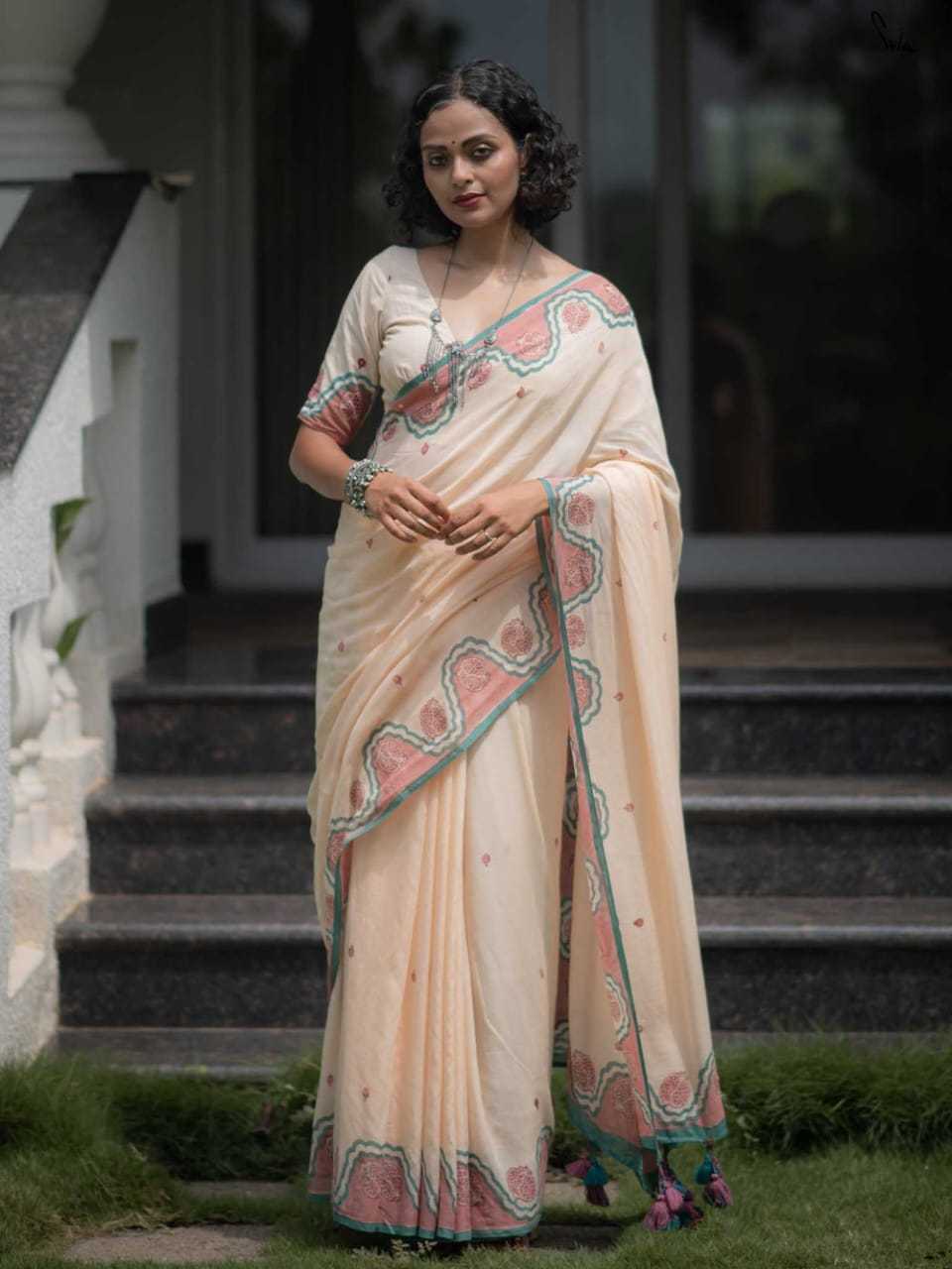 Ynf Linen KESH682 Ahlam Sarees Wholesale Designer Sarees Printed Sarees Linen Sarees Manufacturer- Kapda Export