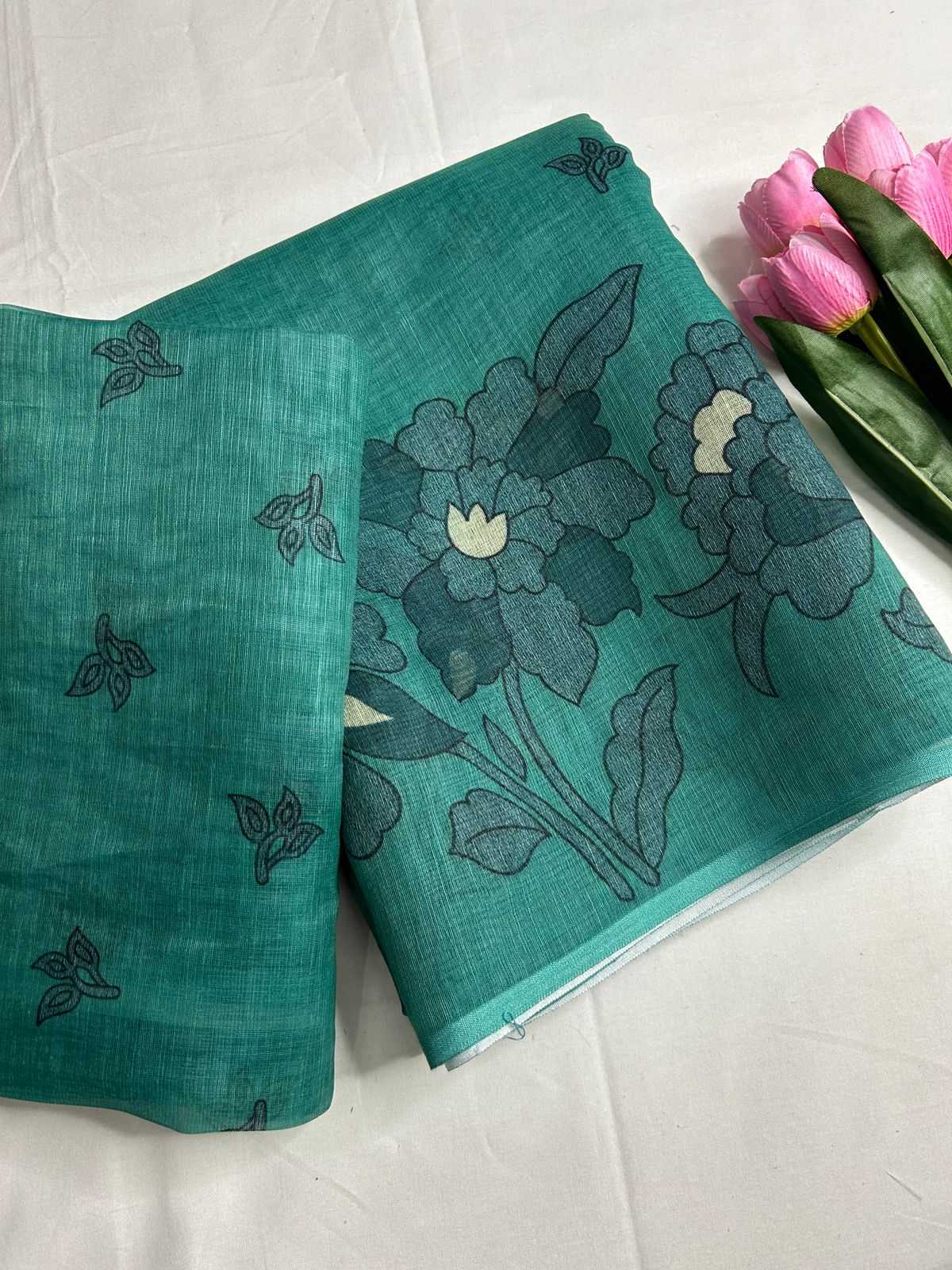 Ynf Linen KESH690 301 Ragini Sarees Wholesale Designer Sarees Printed Sarees Linen Sarees Manufacturer- Kapda Export