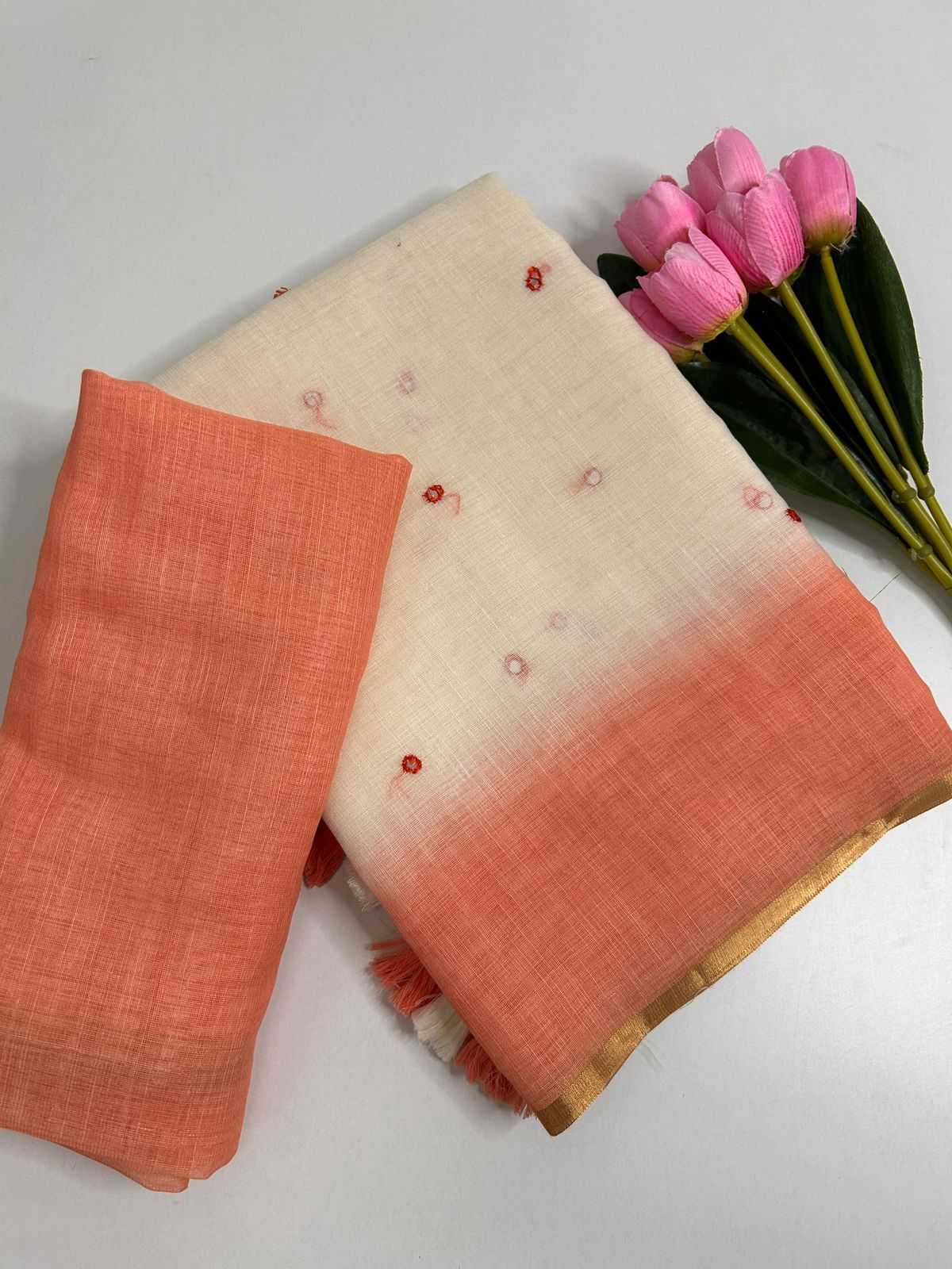 Ynf Linen KESH690 306 Sakshi Sarees Wholesale Designer Sarees Printed Sarees Linen Sarees Manufacturer- Kapda Export