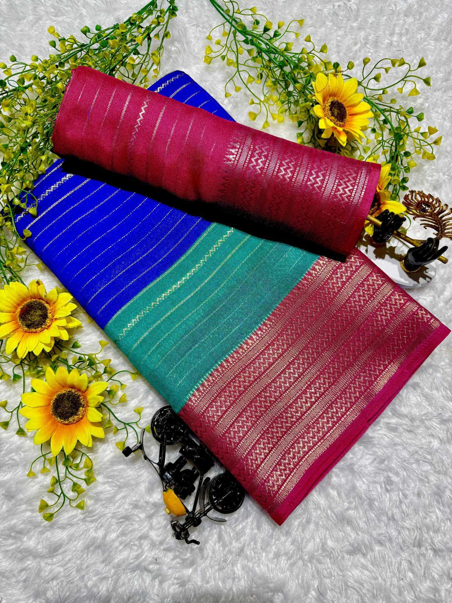 Ynf Mysore Silk KESH693 Eliza Silk Sarees Wholesale Mysore Silk Sarees Designer Silk Sarees Silk Sarees With Contrast Pallu Manufacturer- Kapda Export
