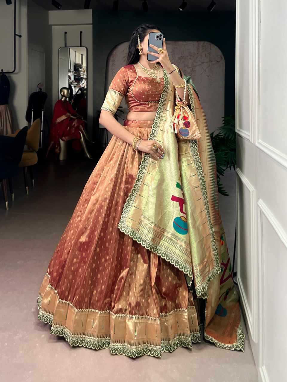 Ynf Organza KESH134 NITHYASHRI2 Lehengas Wholesale Traditional Lehenga Embroidered Lehenga Zari Work Lehenga Manufacturer- Kapda Export