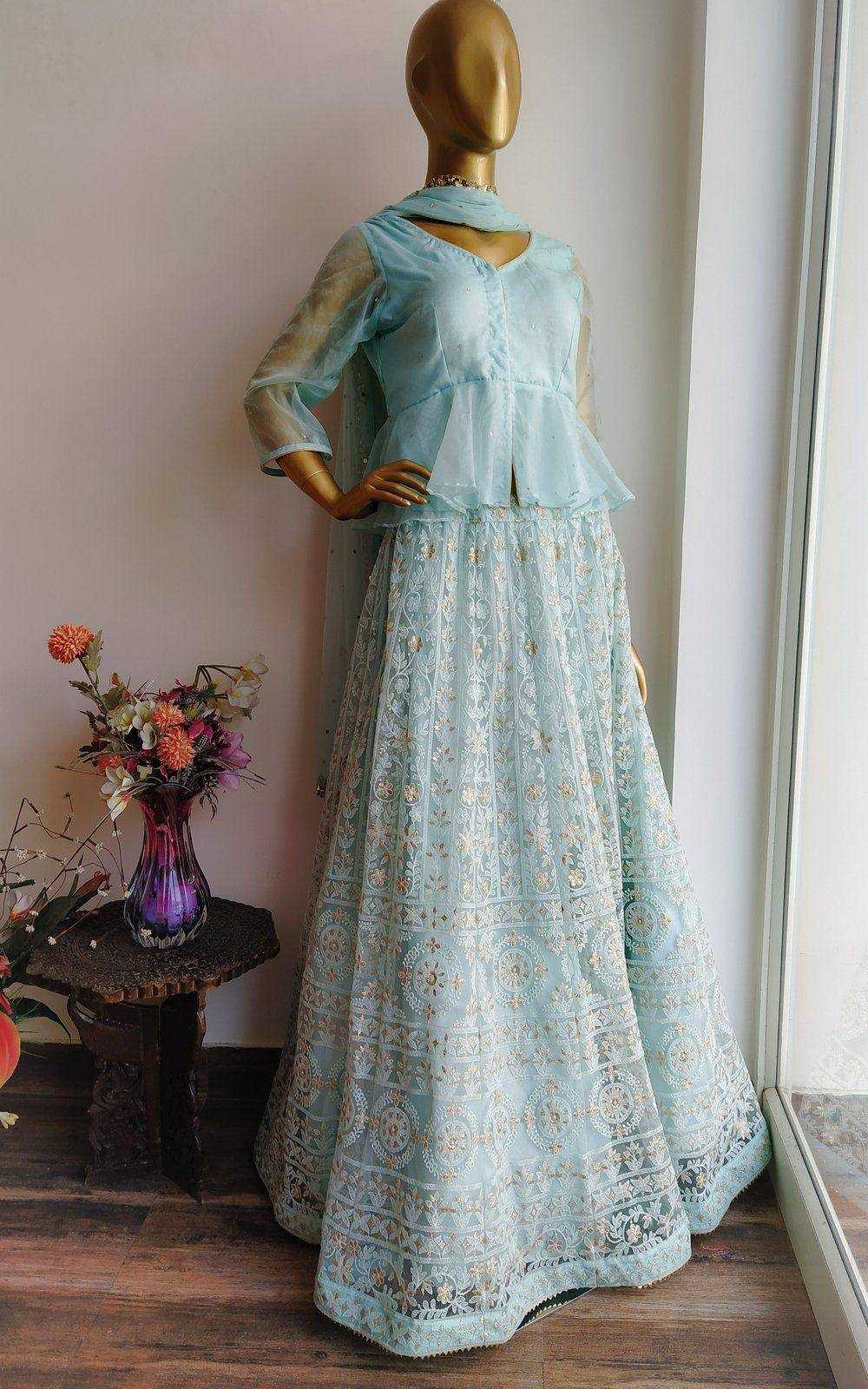 Ynf Organza RIN213 1038 Lehengas Wholesale Designer Lehenga Satin Lehenga Sequins Lehenga Manufacturer- Kapda Export