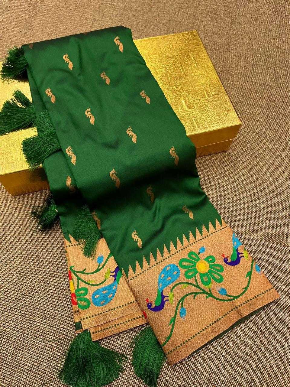 Ynf Paithani Silk KESH700 Anuradha Paithani Silk Sarees Wholesale Paithani Sarees Soft Silk Sarees Zari Border Silk Sarees Manufacturer- Kapda Export