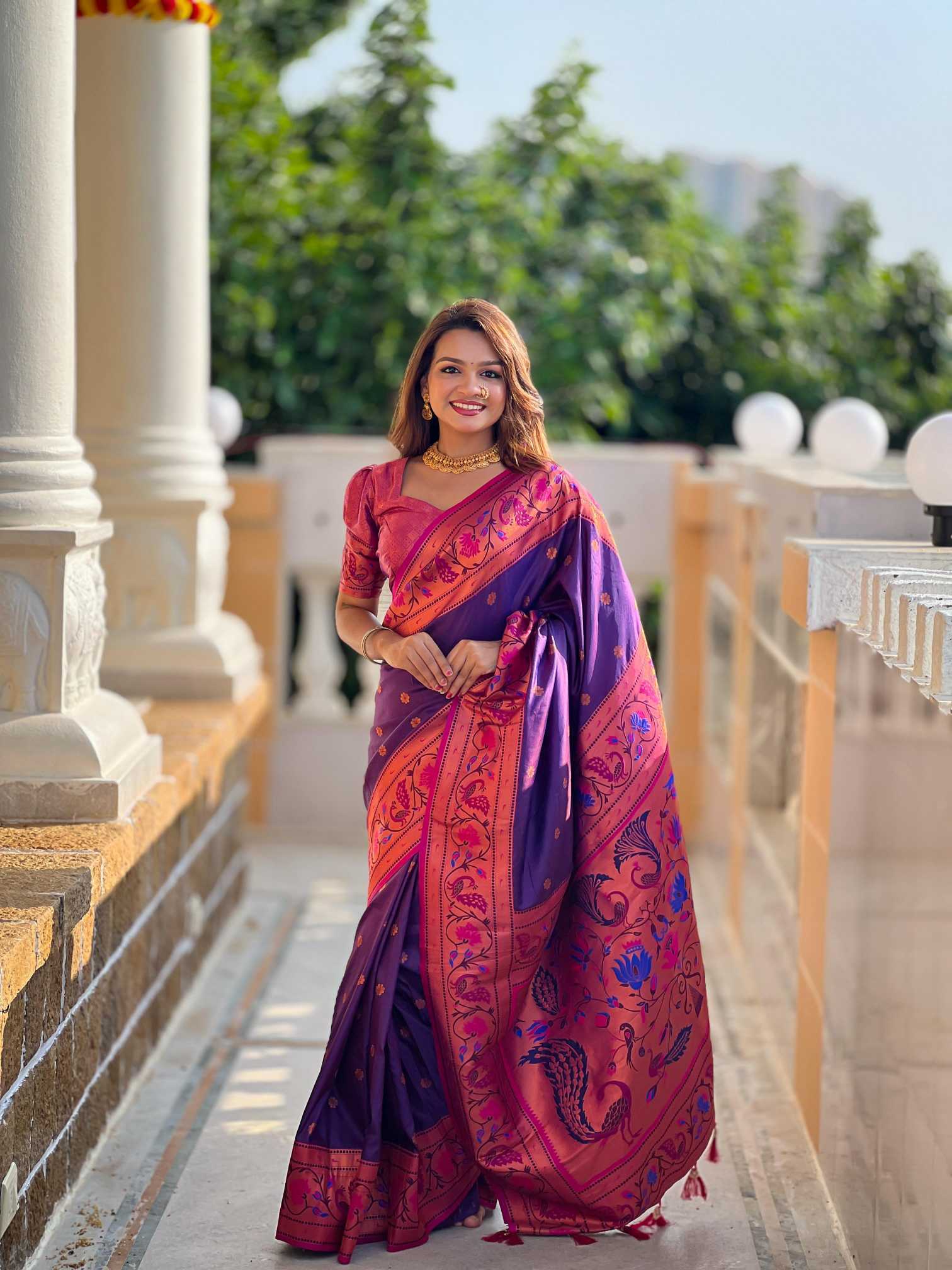 Ynf Paithani Silk KESH700 Coin Paithani Silk Sarees Wholesale Paithani Sarees Soft Silk Sarees Designer Silk Sarees Manufacturer- Kapda Export
