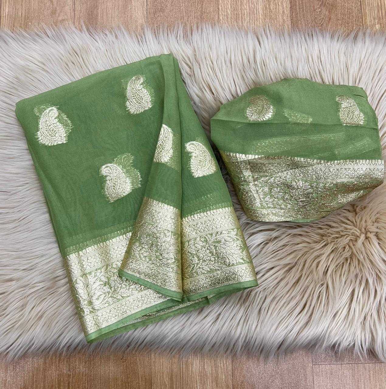Ynf Pure Viscos KESH635 Aamani Sarees Wholesale Georgette Sarees Zari Border Sarees Viscose Saree Manufacturer- Kapda Export