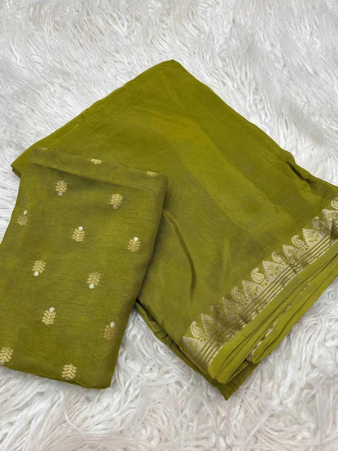 Ynf Pure Viscos KESH671 Aahana Sarees Wholesale Georgette Sarees Jacquard Saree Viscose Saree Manufacturer- Kapda Export