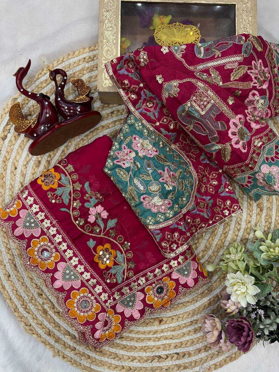 Ynf Rangoli Silk KESH151 5567 Sarees Wholesale Sequence Sarees Embroidered Sarees Mirror Work Saree Manufacturer- Kapda Export