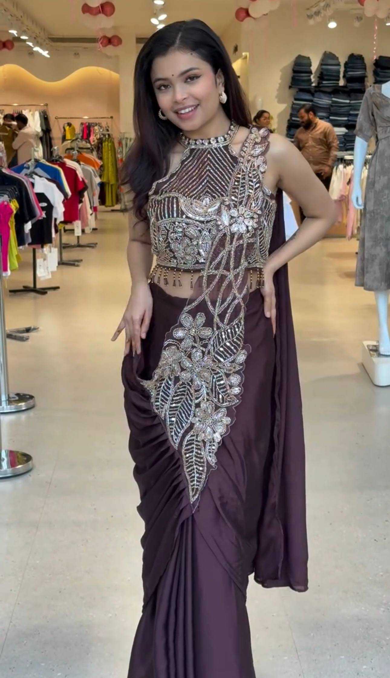 Ynf Rangoli Silk RIN215 1174 Sarees Wholesale Designer Sarees Ready To Wear Sarees Embroidered Sarees Manufacturer- Kapda Export