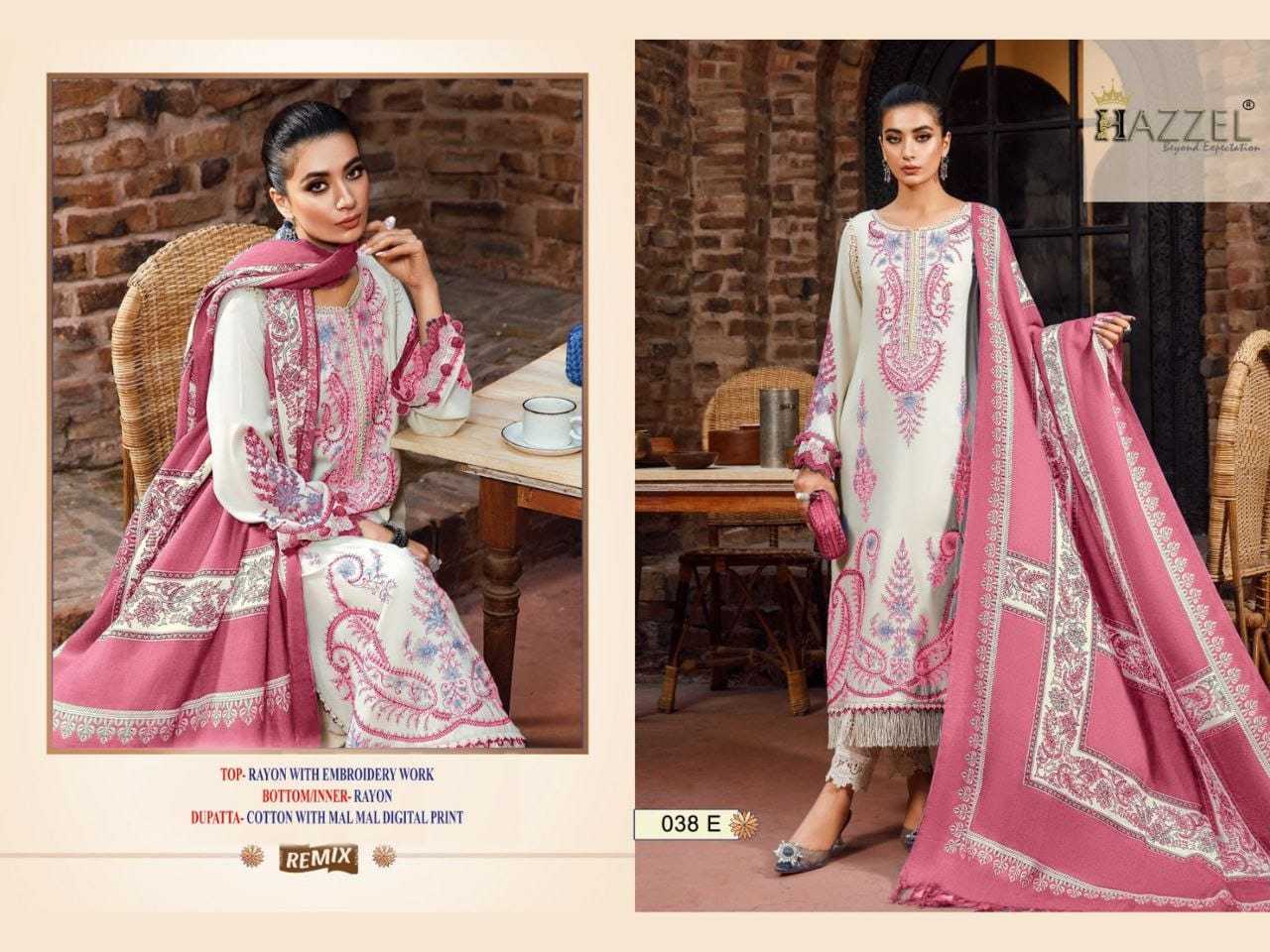 Ynf Rayon KESH677 Hazzel 038 Suits & Dresses Wholesale Embroidery Suits Cotton Suits Designer Suits Manufacturer- Kapda Export