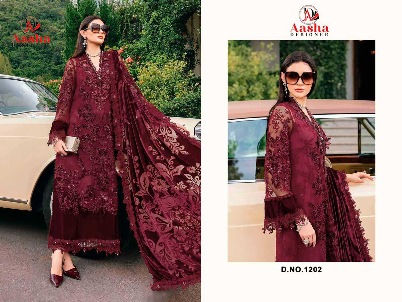 Ynf Reyon Cotton KESH677 AASHA DESIGNER 1202 Suits & Dresses Islamic Clothing Festive Collections Wholesale Pakistani Suits Unstitched Suits Eid Collections Manufacturer- Kapda Export