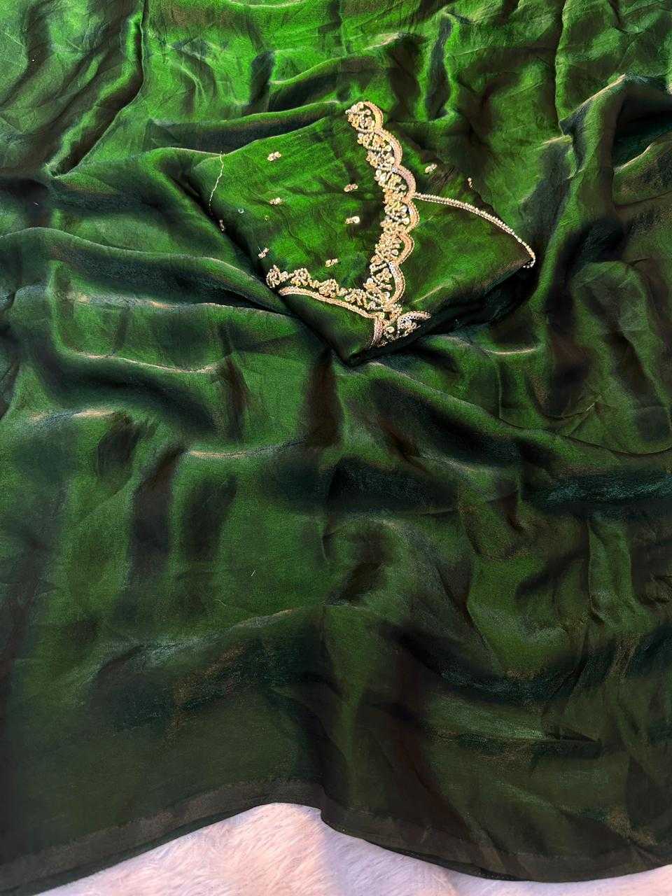 Ynf Satin KESH671 Adhira Sarees Wholesale Designer Sarees Hand Work Sarees Satin Sarees Manufacturer- Kapda Export