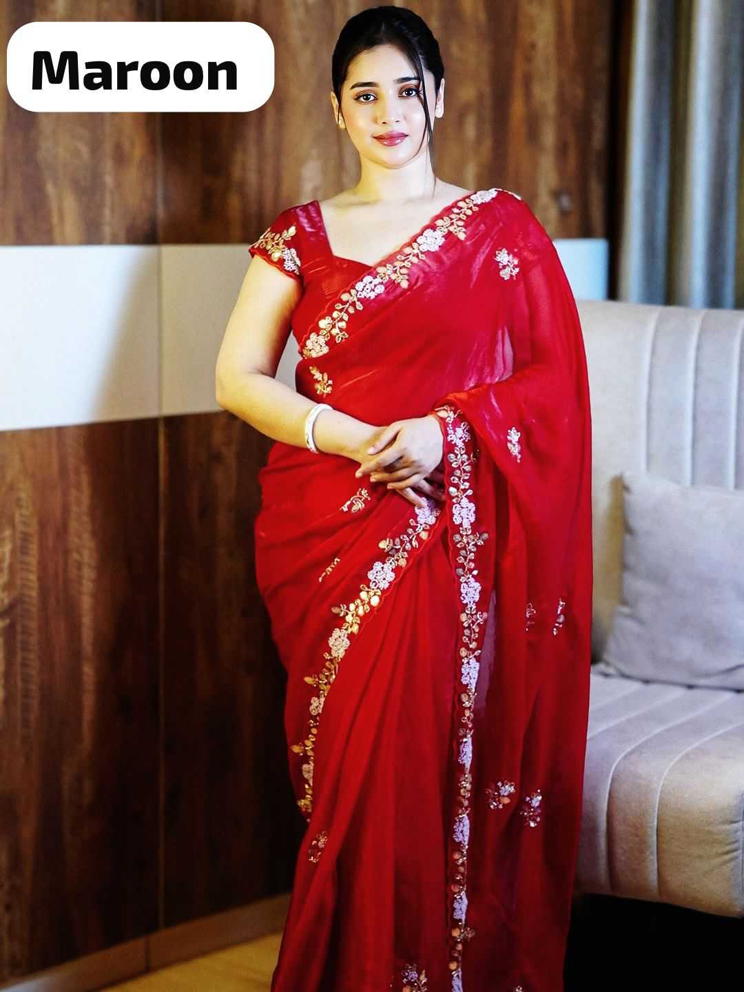 Ynf Satin Silk KESH671 Waniya Silk Sarees Wholesale Handloom Sarees Designer Silk Sarees Red Silk Sarees Manufacturer- Kapda Export
