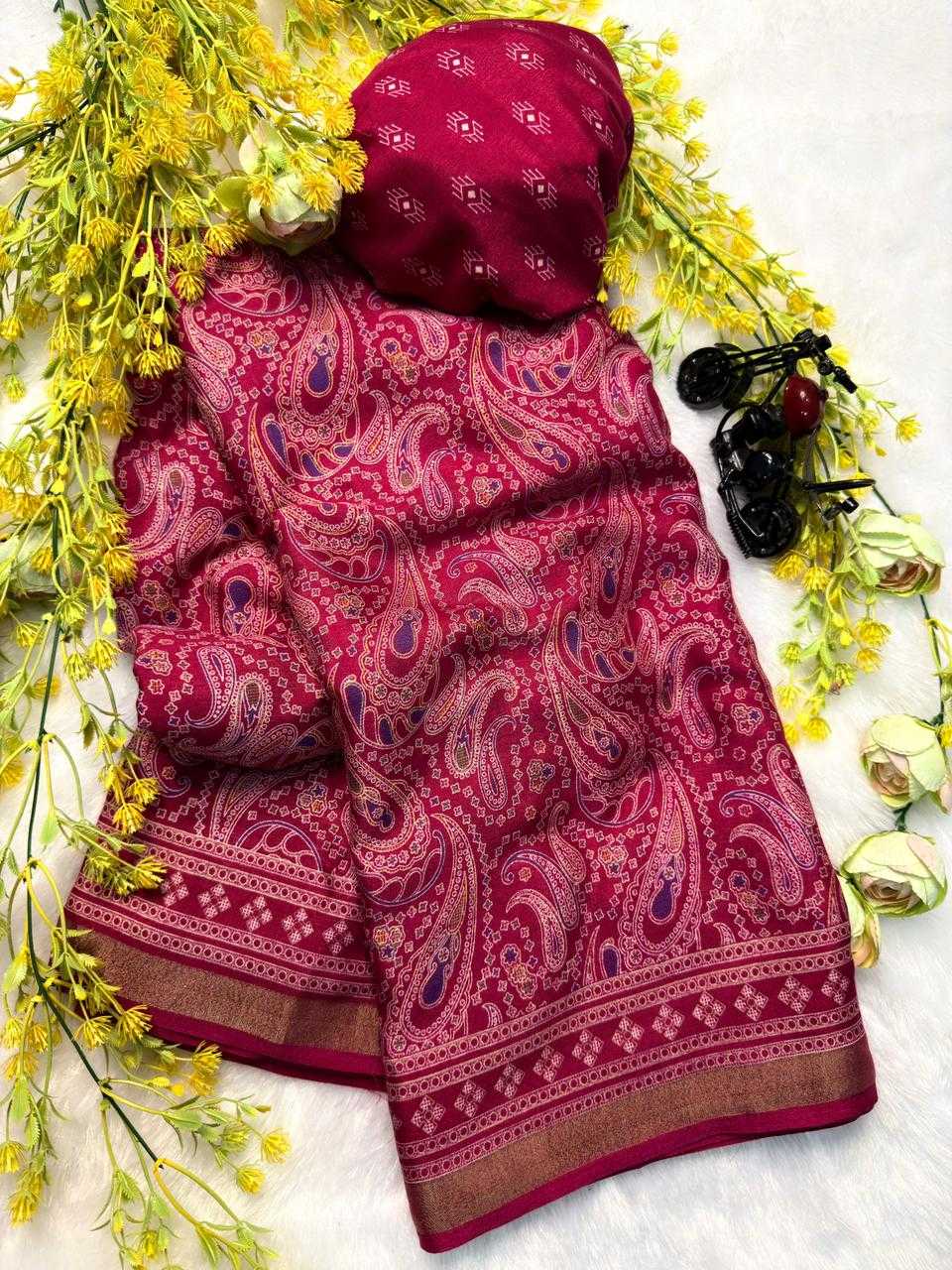 Ynf Soft Cotton KESH554 AJARAK Sarees Wholesale Printed Sarees Ajrakh Sarees Traditional Sarees Manufacturer- Kapda Export