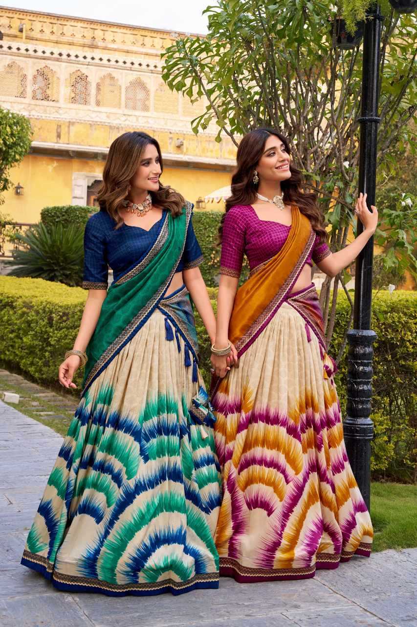 Ynf Tussar Silk KESH134 ANAHITHA Lehengas Wholesale Designer Lehenga Printed Lehenga Embroidered Lehenga Manufacturer- Kapda Export