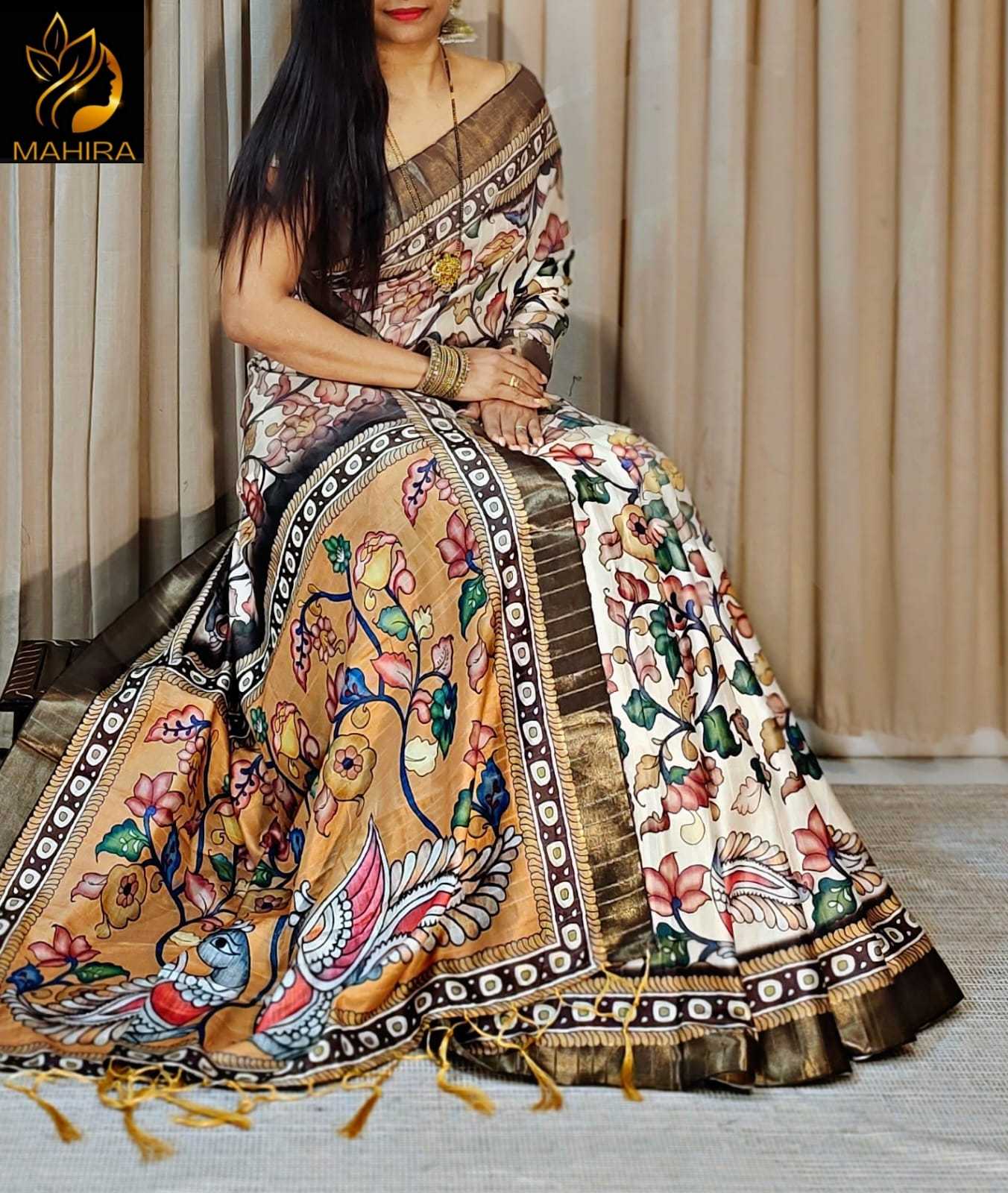 Ynf Tussar Silk KESH575 Lajwanti Sarees Festive Collections Wholesale Designer Sarees Tussar Sarees Onam Collections Manufacturer- Kapda Export