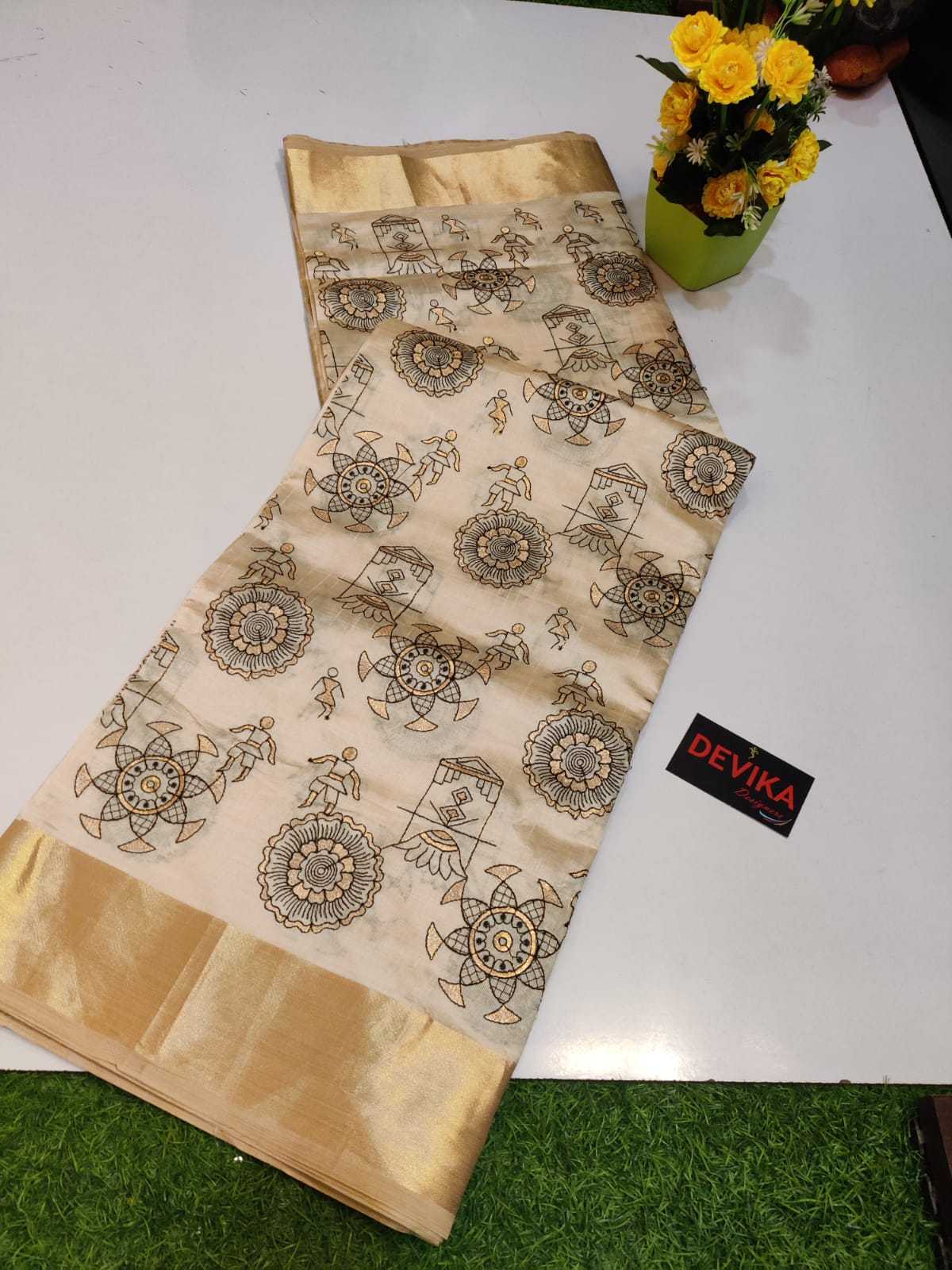 Ynf Tussar Silk KESH737 Irtiza Sarees Festive Collections Wholesale Designer Sarees Tussar Sarees Onam Collections Manufacturer- Kapda Export