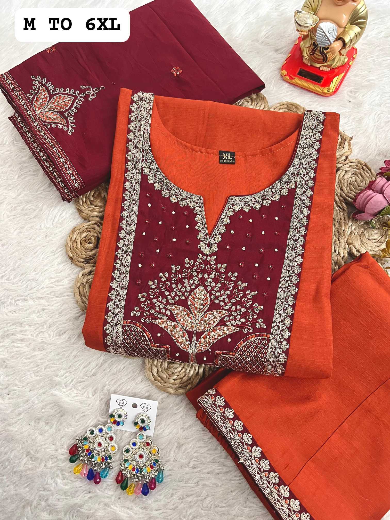 Ynf Viscose KESH594 Vaidehi Kurti Plus Size Collections Wholesale Designer Kurtis Embroidered Kurtis Kurti With Palazzo Manufacturer- Kapda Export