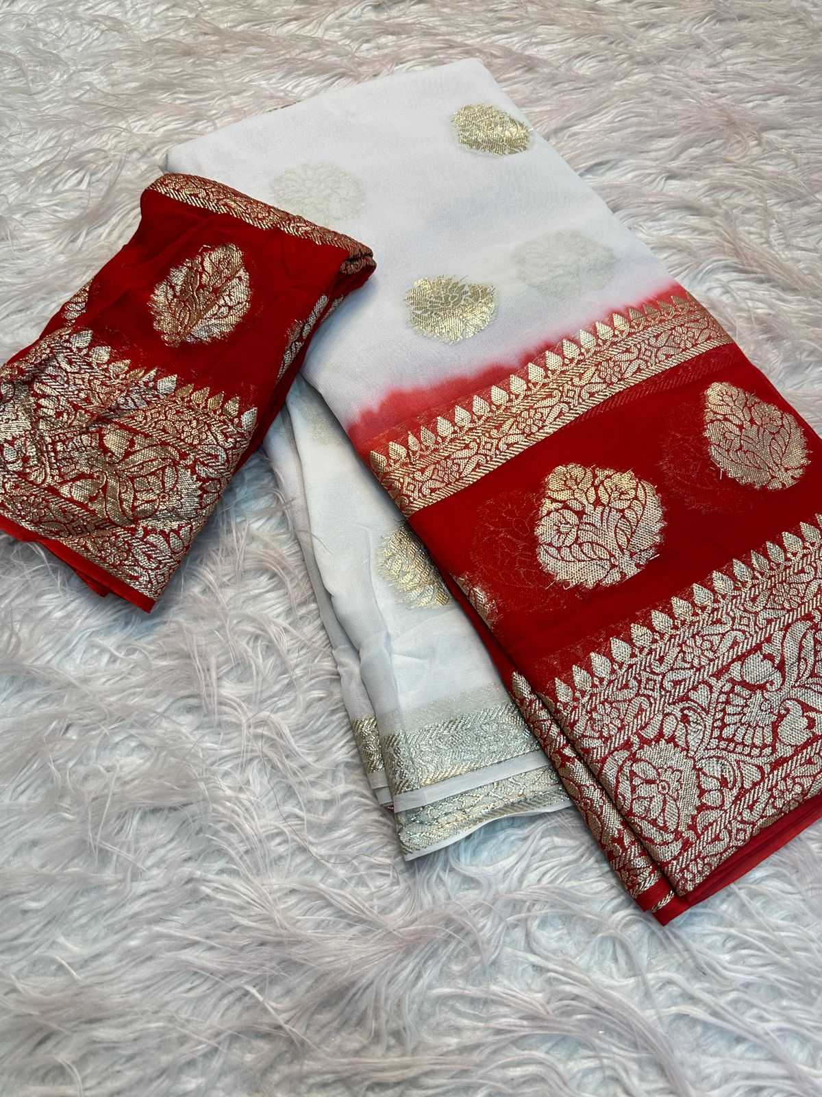 Ynf Viscose KESH671 Fariha Sarees Festive Collections Wholesale Georgette Sarees Viscose Saree Durga Pooja Sarees Manufacturer- Kapda Export