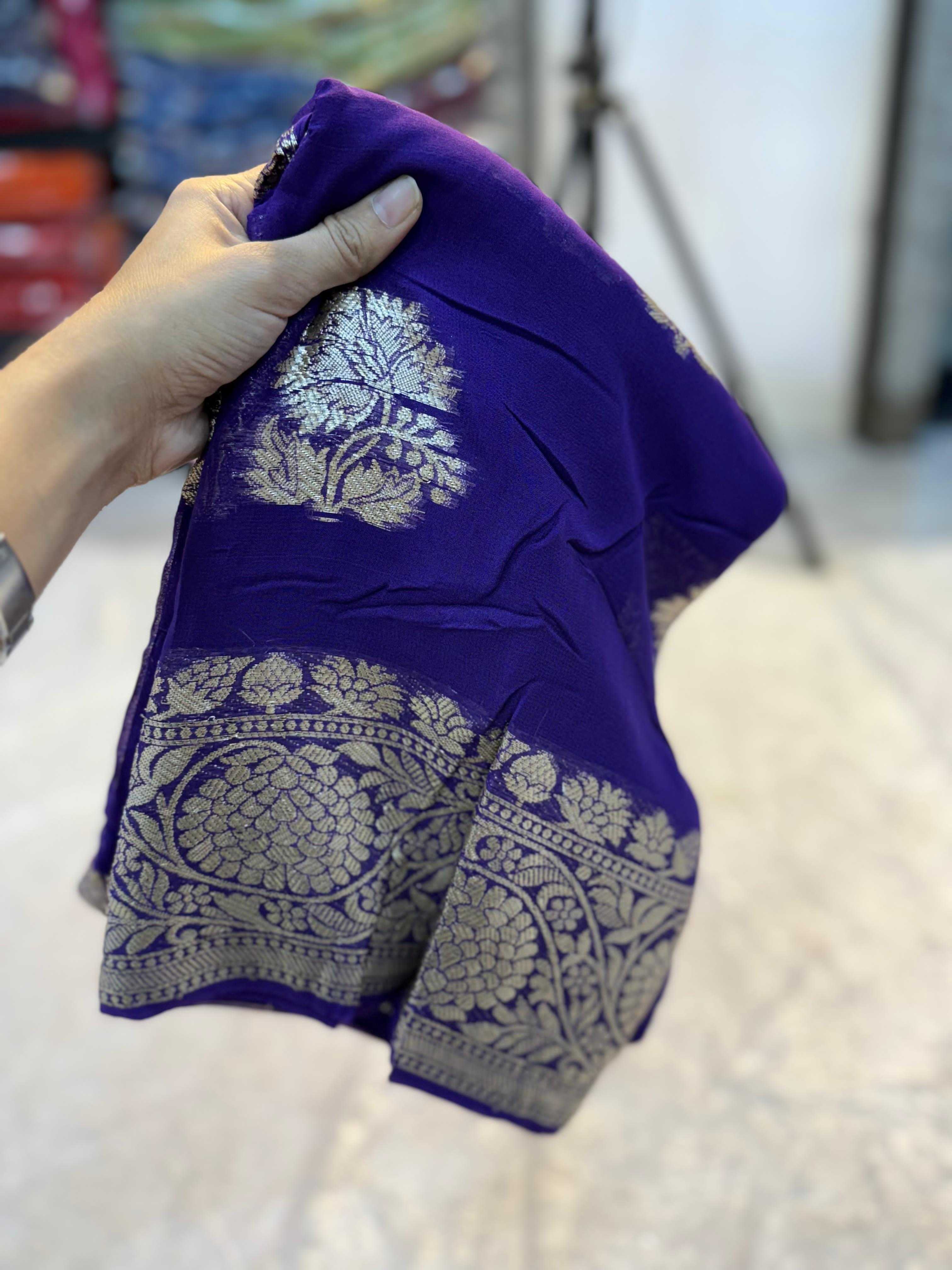 Ynf Viscose KESH671 Rihana Sarees Wholesale Designer Sarees Georgette Sarees Viscose Saree Manufacturer- Kapda Export